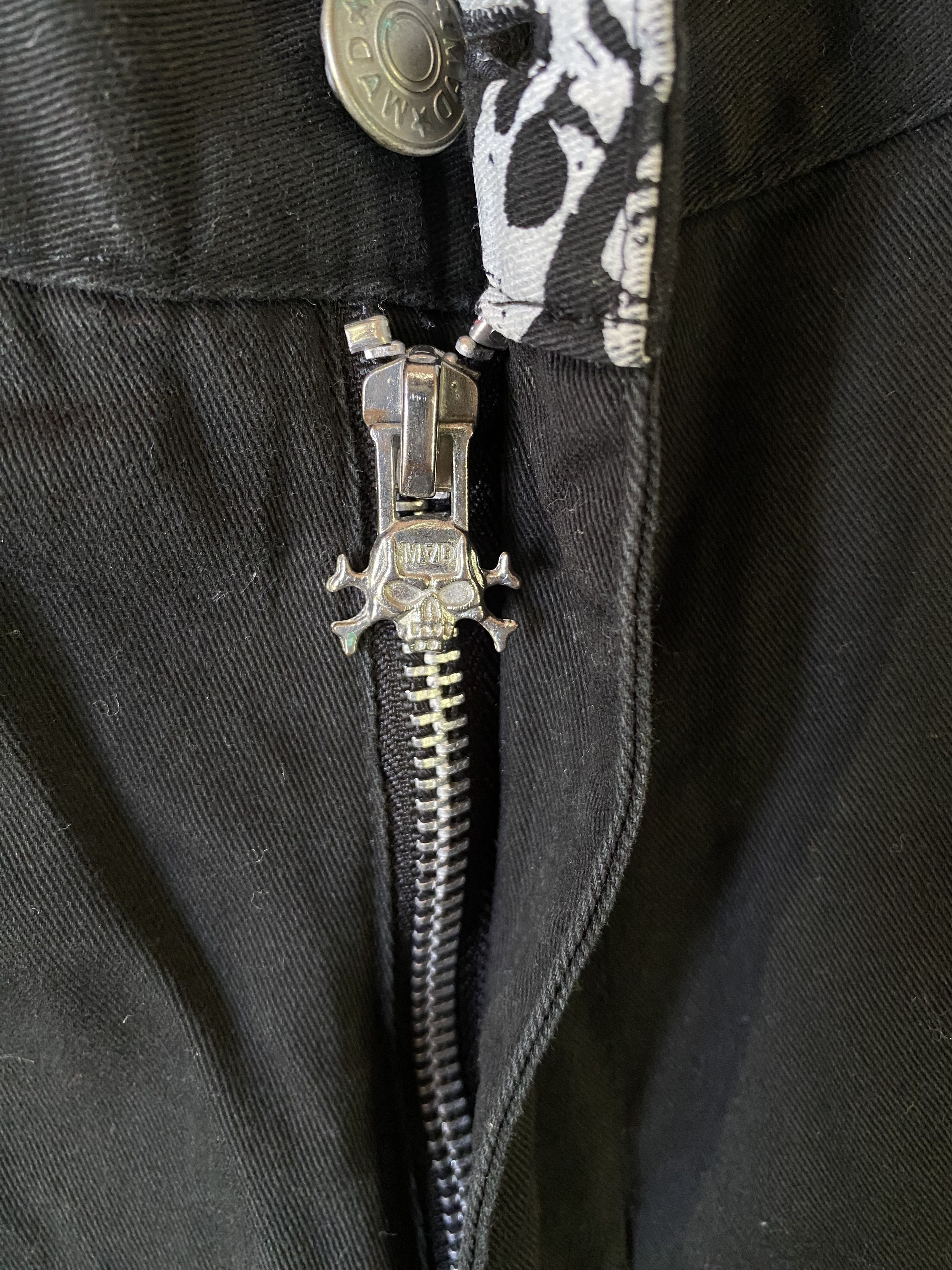 Hysteric Glamour × Japanese Brand 2000s Mad Punk printed zipped bondage pant Size US 29 - 9 Thumbnail