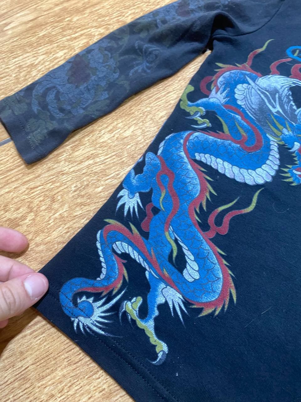 Ed Hardy Ed Hardy UO Exclusive Blue Dragon print long sleeve Size US S / EU 44-46 / 1 - 15 Thumbnail