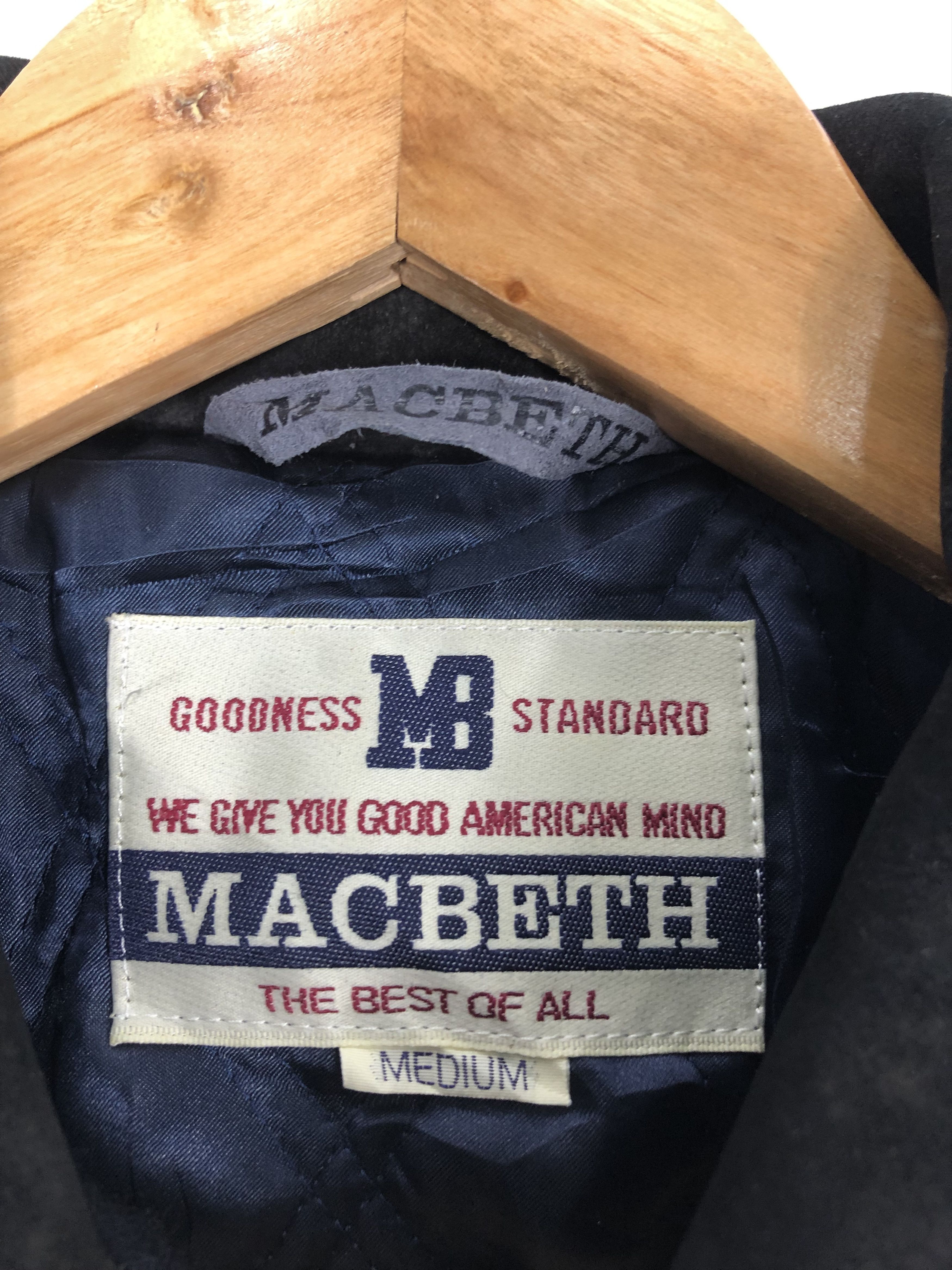 Macbeth Macbeth 90s Varsity Jacket Patches Leather Sleeve V0162 Size US M / EU 48-50 / 2 - 5 Thumbnail
