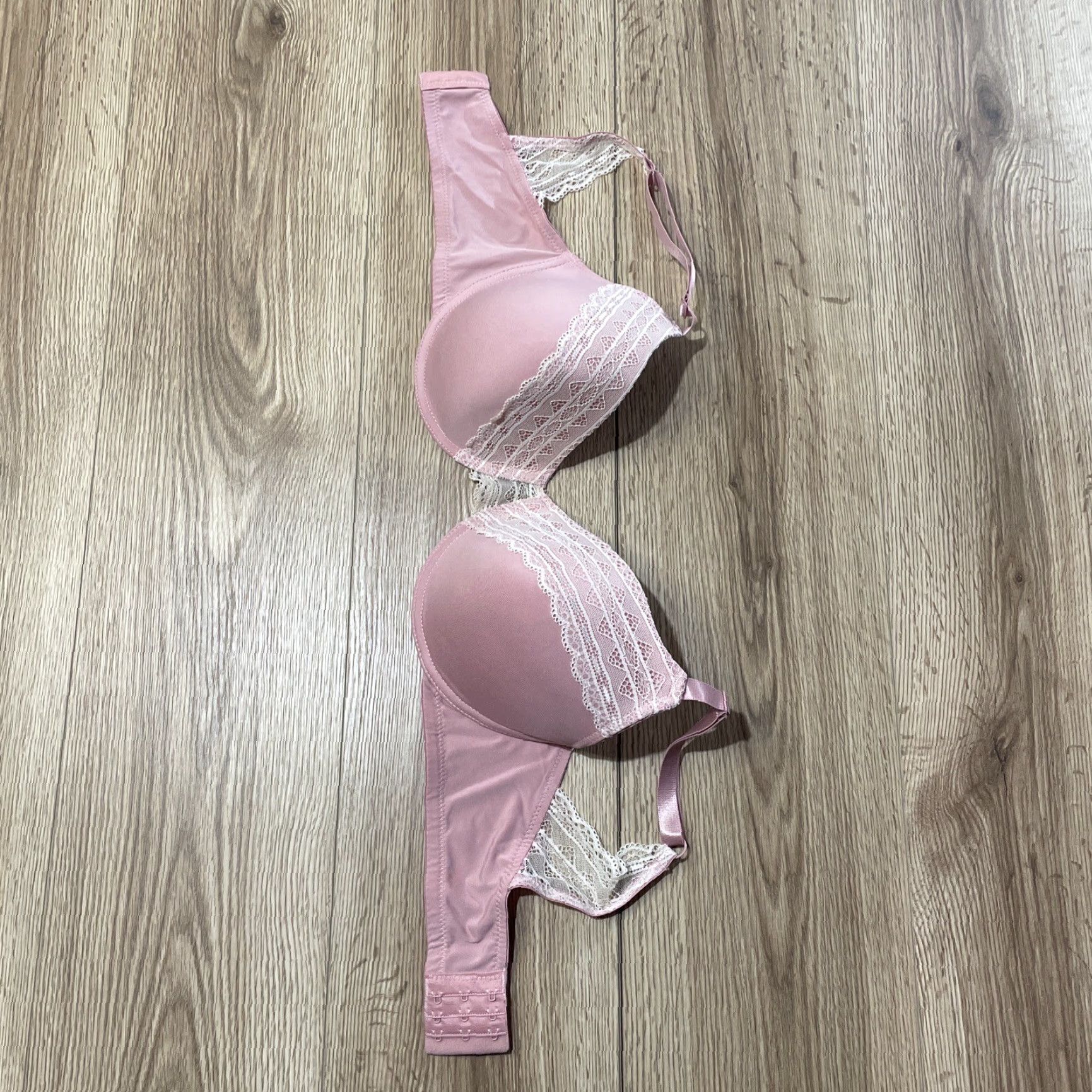 Laura Ashley VINTAGE Laura Ashley Women's Bra 38DD Push Up Pink Underwire Lingerie Size ONE SIZE - 6 Thumbnail
