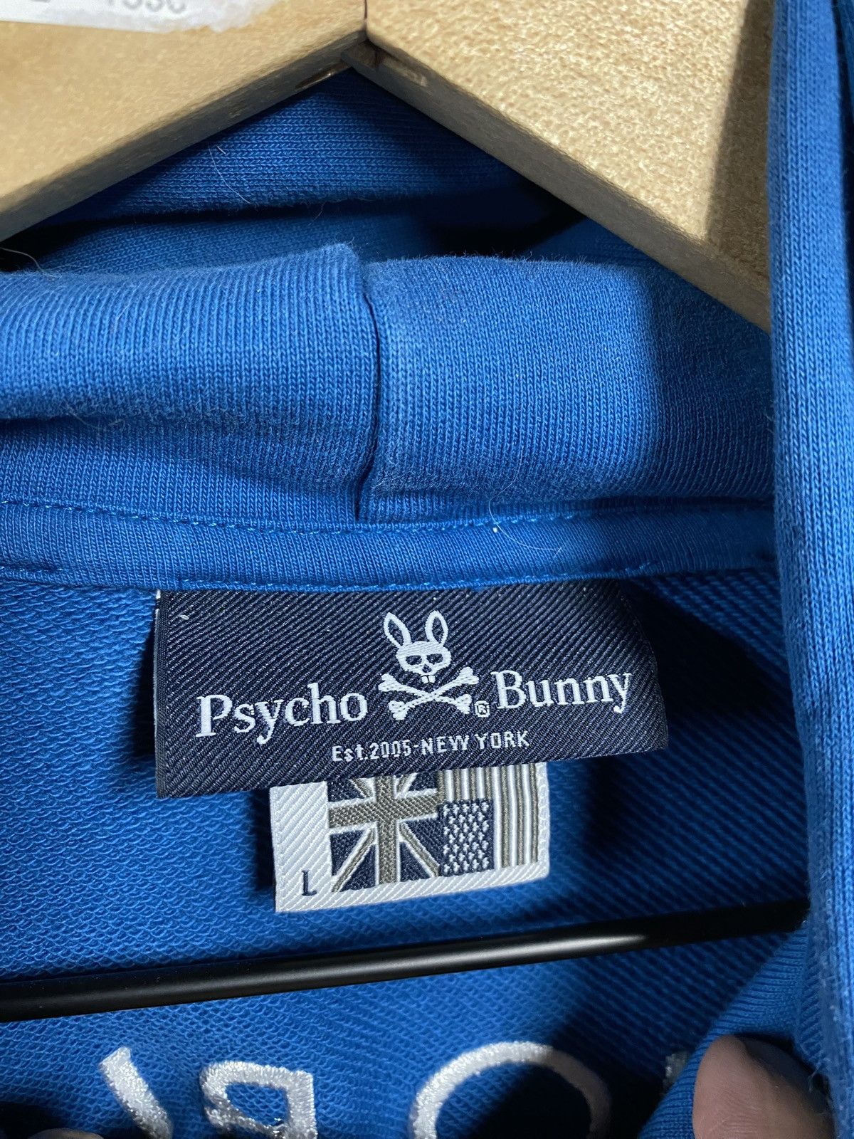 Psycho Bunny Psycho Bunny Spellout Hoodie Men’s Sweater Preowned Medium Size US M / EU 48-50 / 2 - 5 Thumbnail