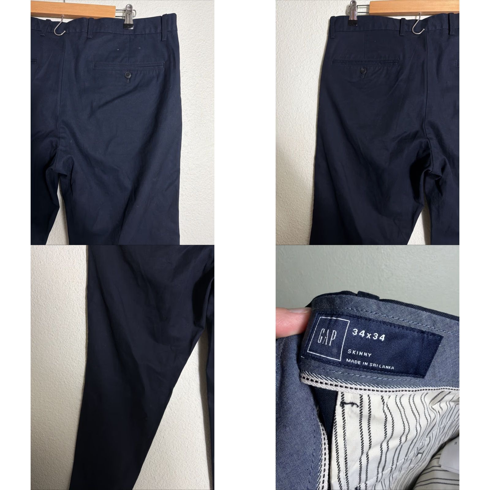 Gap Gap Pants Skinny Navy Blue Mens Size 34x34 Size US 34 / EU 50 - 9 Thumbnail