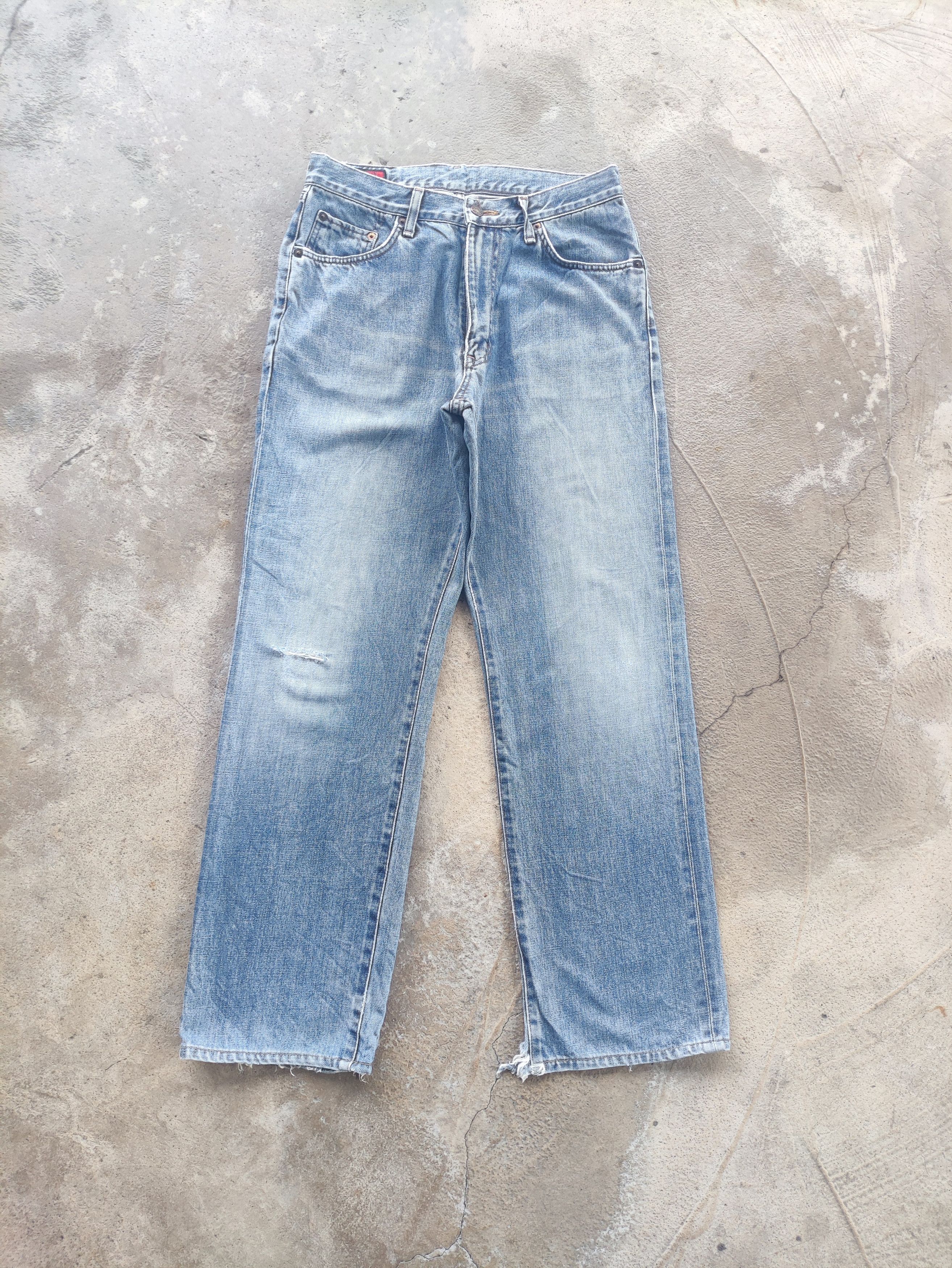 Edwin Vintage Edwin 503 Denim Distress Faded Pants W31 Size US 31 - 1 Thumbnail
