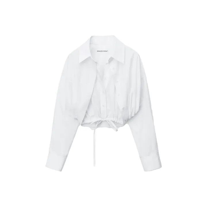 Alexander Wang Alexander Wang White Short Sleeve Shirt 0079 Size XS / US 0-2 / IT 36-38 - 1 Thumbnail