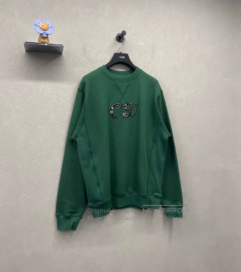 Dior Dior FW21 green loose hooded sweatshirt Size US S / EU 44-46 / 1 - 4 Thumbnail
