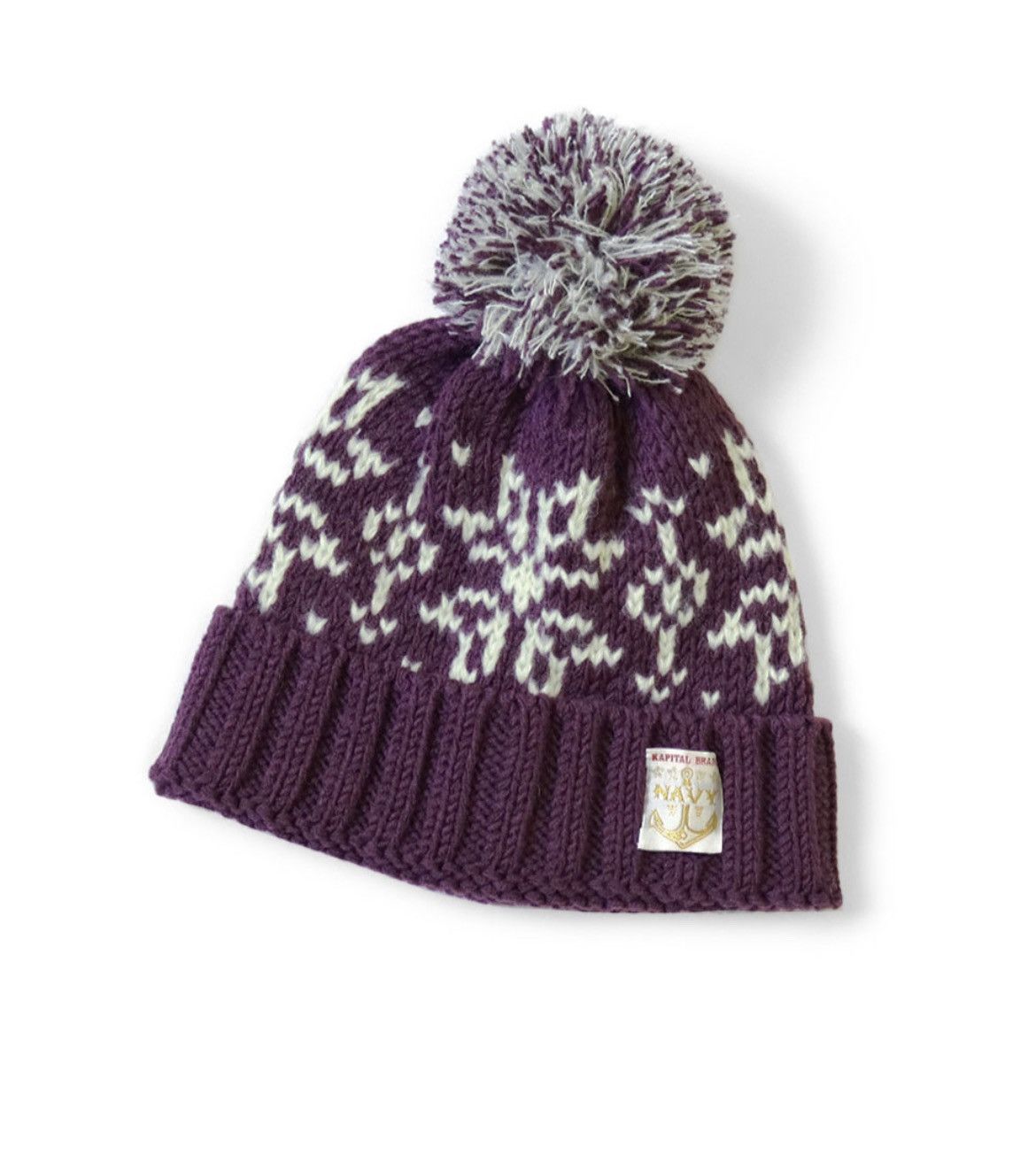 Kapital Kapital 3G Wool Snow Pattern Knit CAP Beanie Size ONE SIZE - 1 Preview