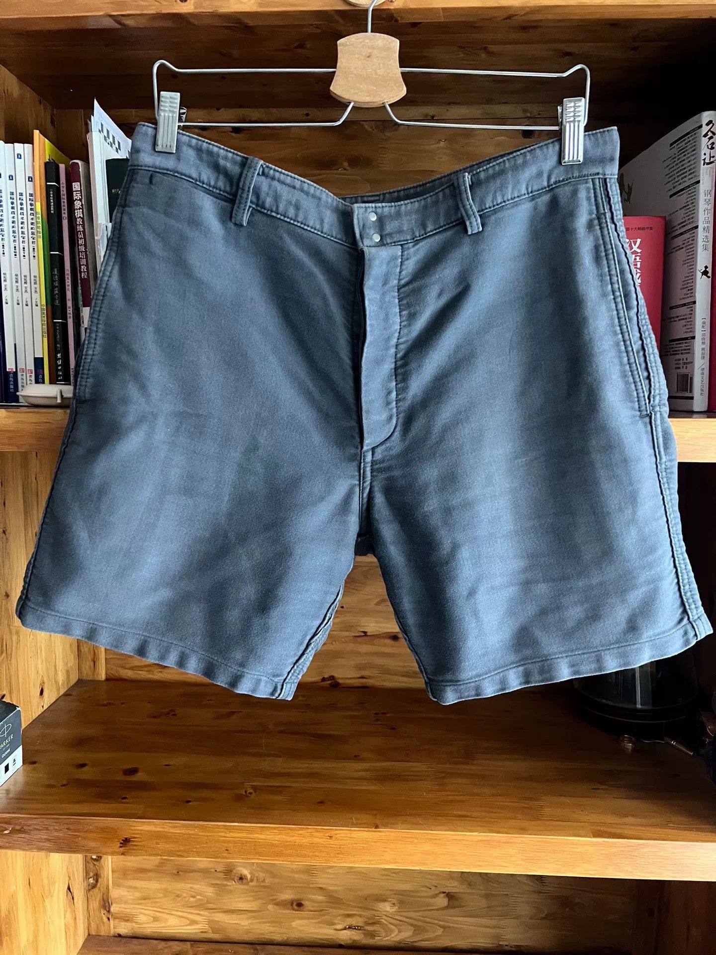 Visvim visvim 2014 Washed Gray-Blue Cargo Shorts Size US 26 / EU 42 - 1 Thumbnail