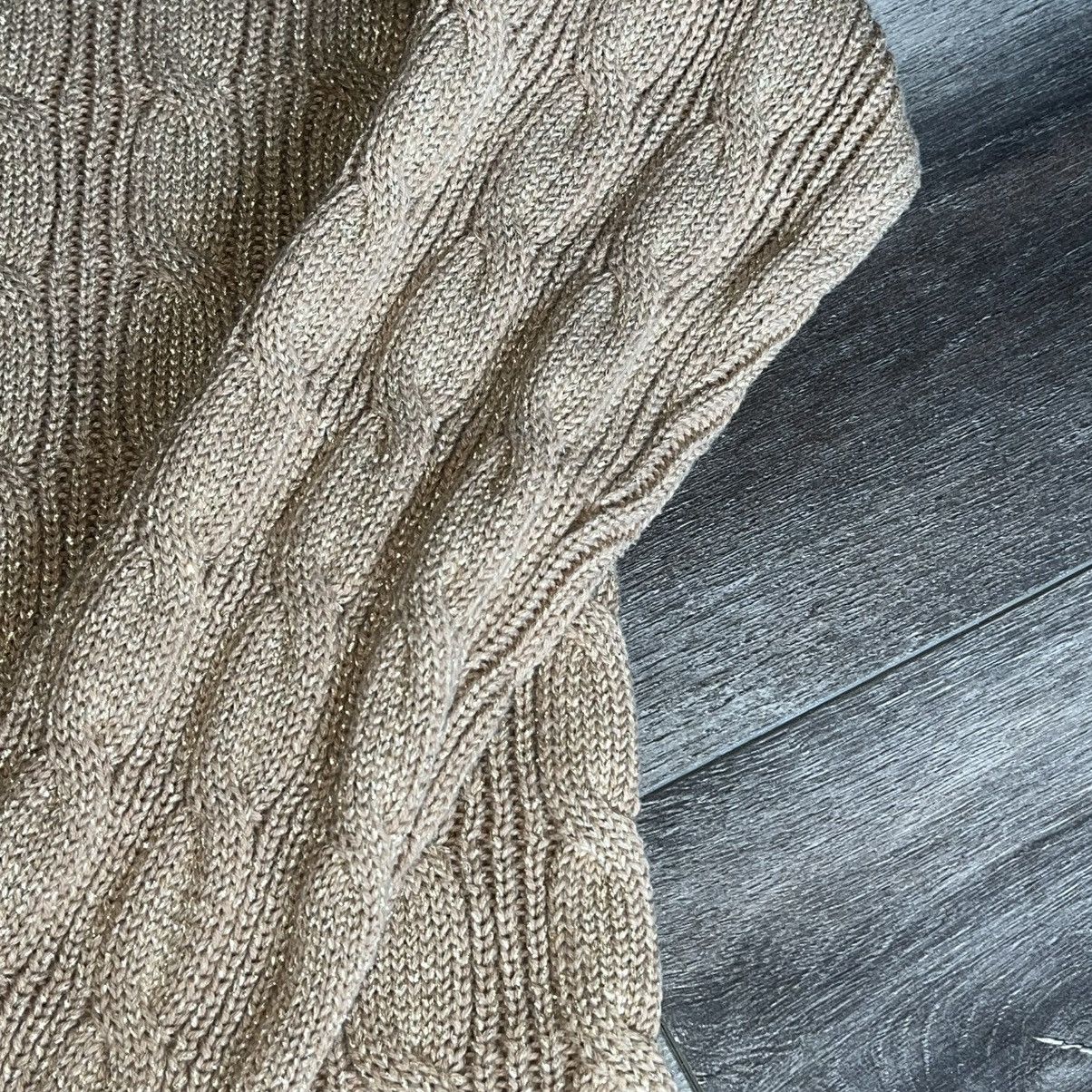 Lauren Ralph Lauren Lauren Ralph Lauren Black Label Gold Rope Cable Knit Sweater Size L / US 10 / IT 46 - 5 Thumbnail