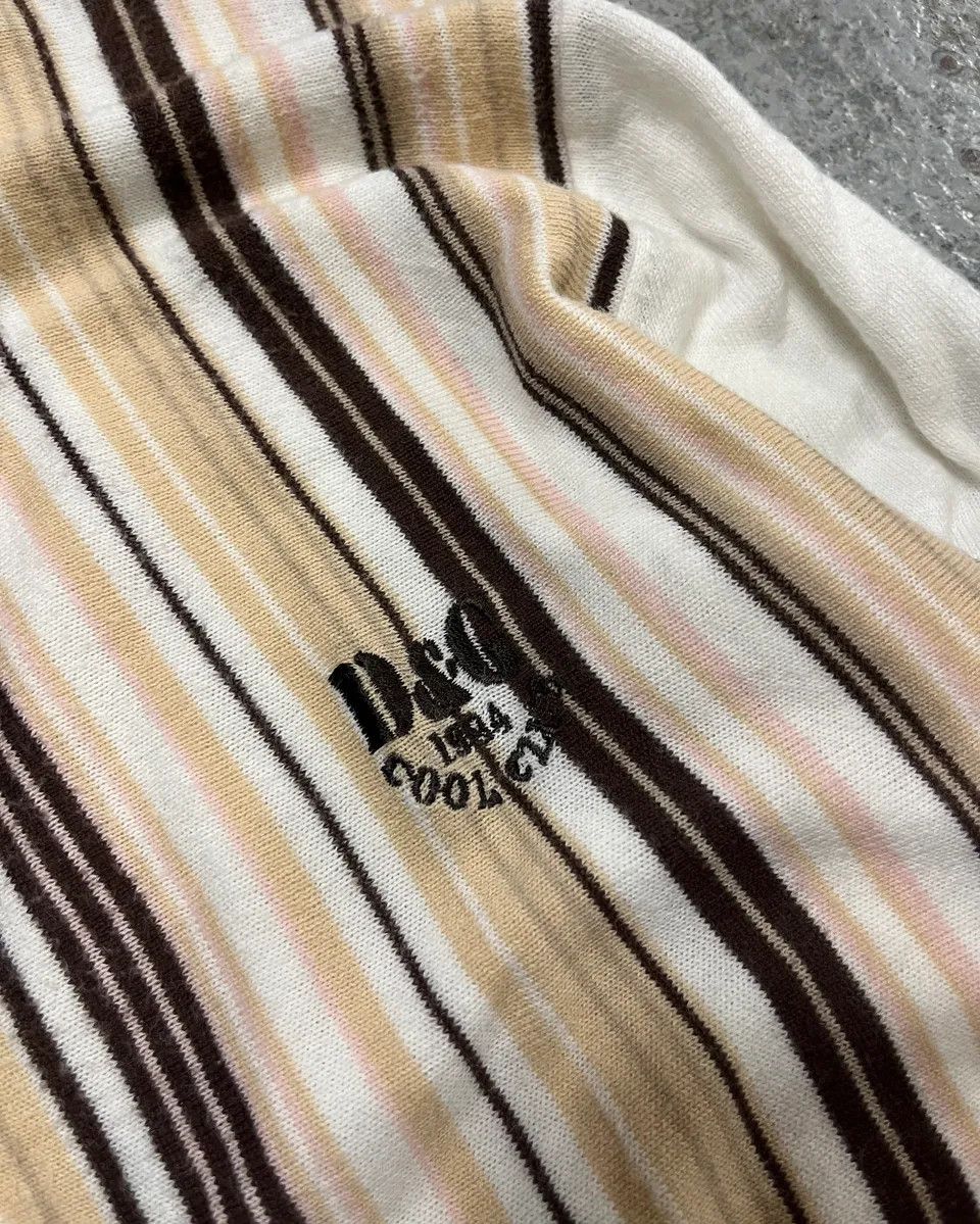 Dolce & Gabbana 2000s Dolce & Gabbana Beige & White Striped Polo Sweater Size US S / EU 44-46 / 1 - 7 Thumbnail
