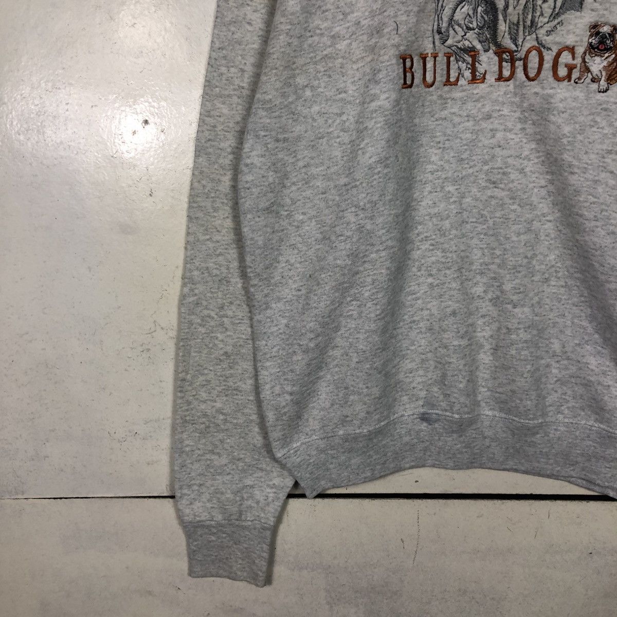 Vintage 📌Vintage Sweatshirt Crewneck Bull Dog Big Logo Embroidery Size US L / EU 52-54 / 3 - 6 Thumbnail