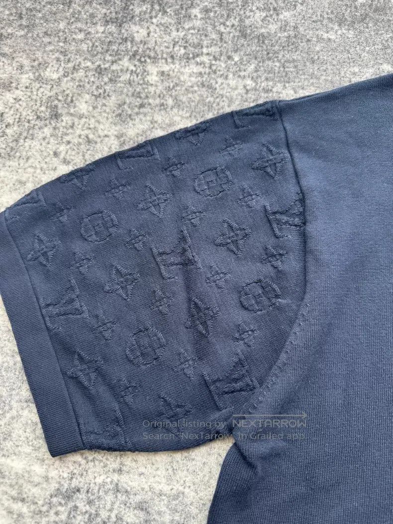 Louis Vuitton Louis Vuitton Dark blue arms embossed full print knitted s Size US L / EU 52-54 / 3 - 6 Thumbnail