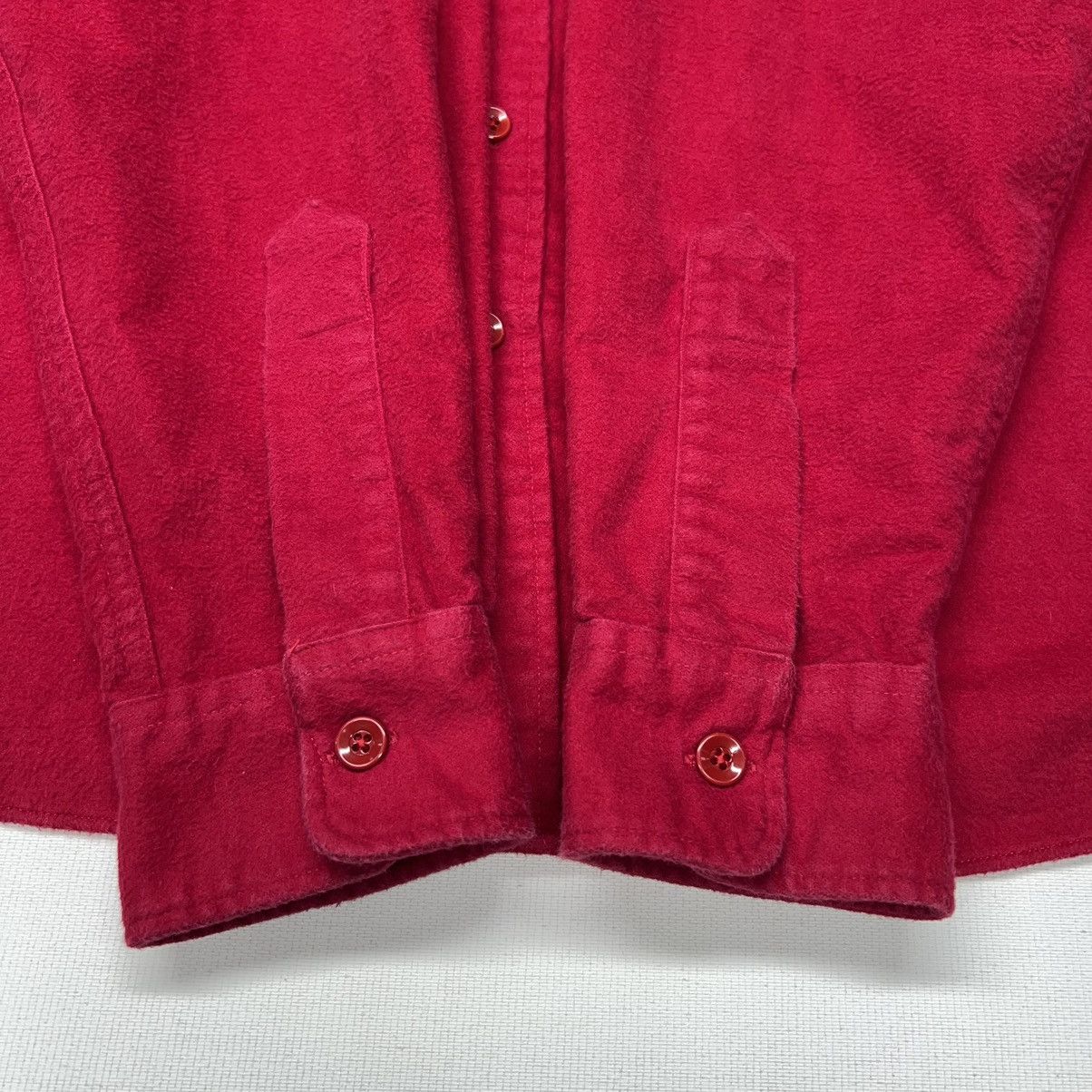 L.L. Bean × Vintage VTG LL Bean Shirt Red Button Up Flannel Heavy Outdoors 90s Size US XXL / EU 58 / 5 - 5 Thumbnail