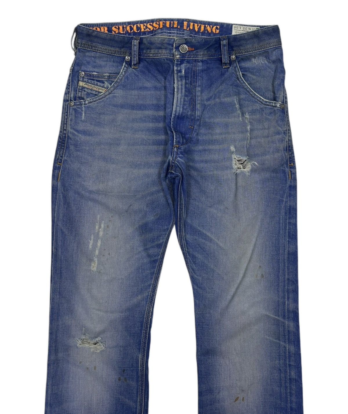 Diesel Vintage Diesel Blue Distressed Denim Jeans Size US 30 / EU 46 - 3 Thumbnail