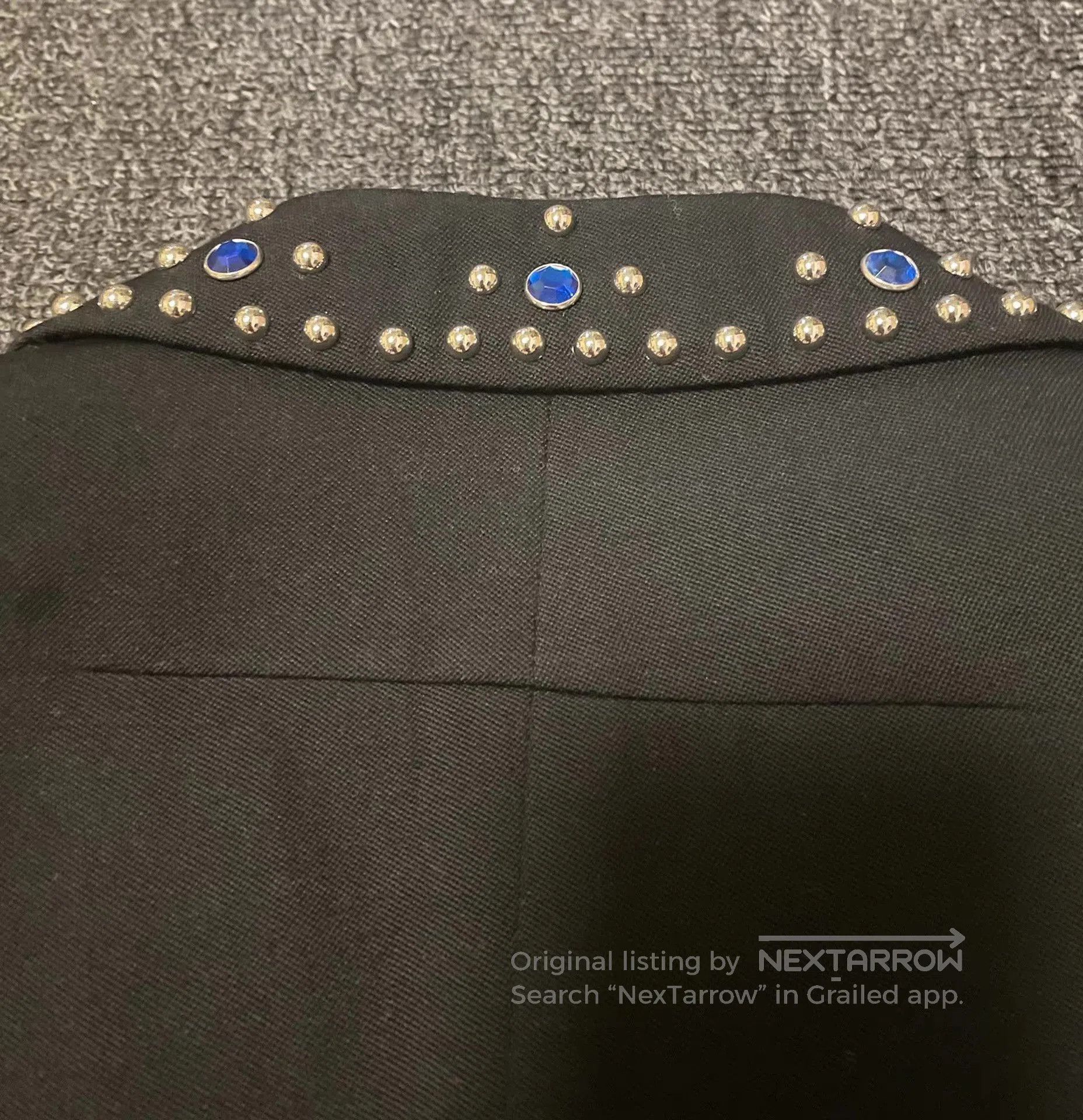 Givenchy Black Blazer with Beaded Collar Detail. Size US M / EU 48-50 / 2 - 4 Thumbnail