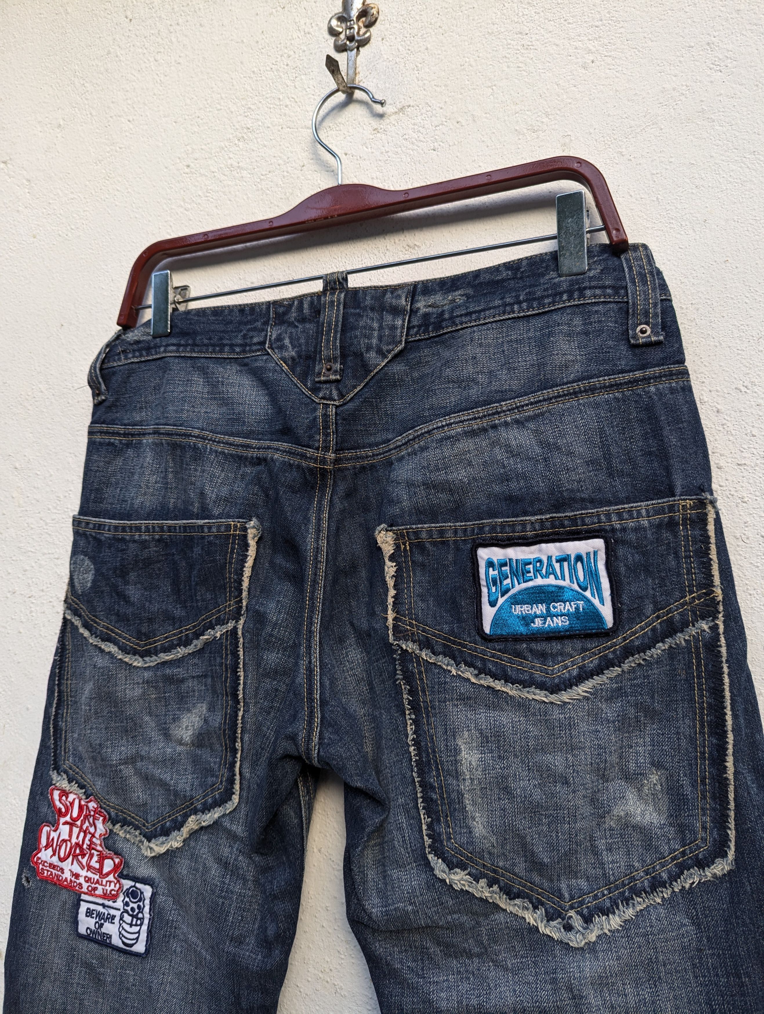 Urban Classics URBAN CRAFT PATCHES DENIM PANTS Size US 32 / EU 48 - 7 Thumbnail