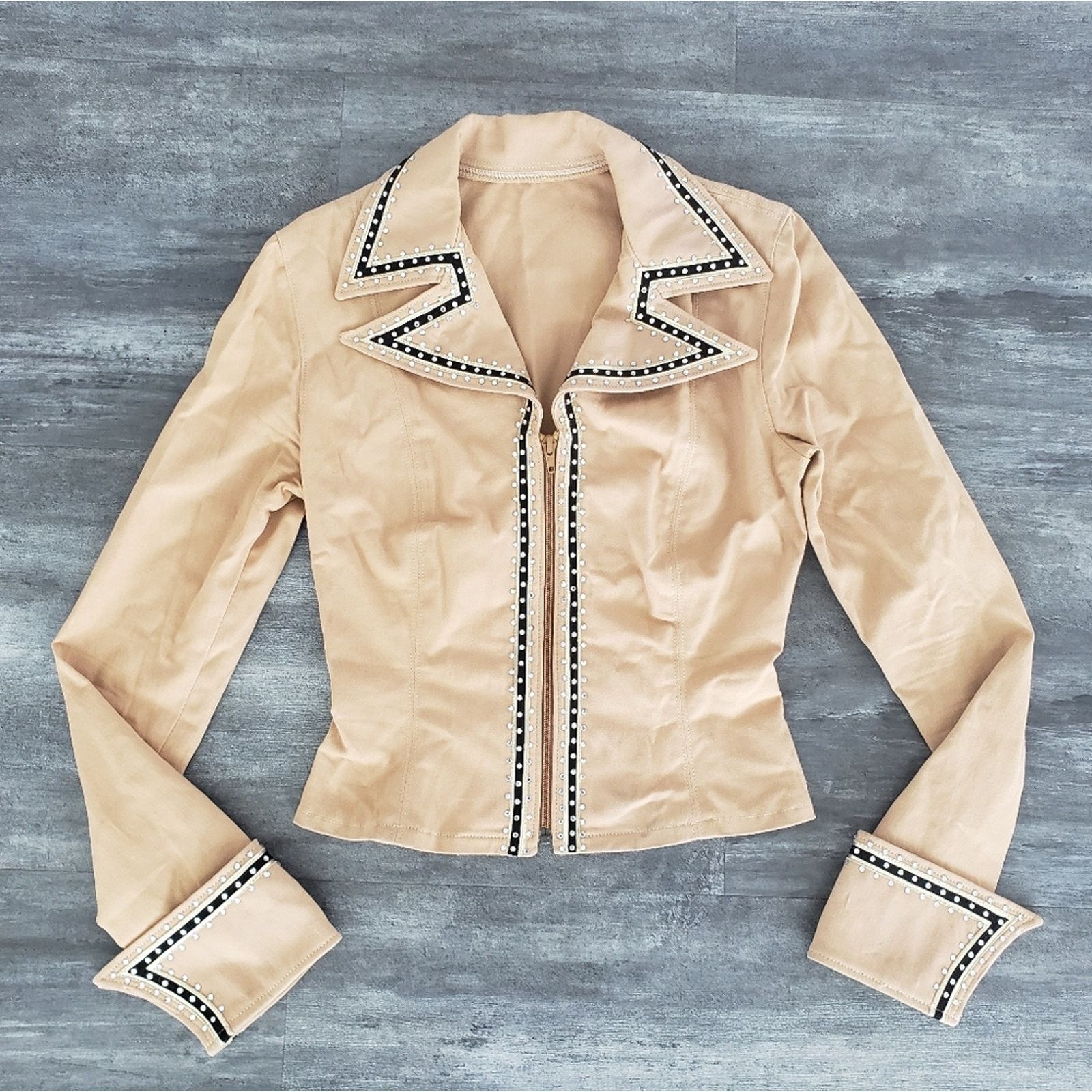Designer Nude Diamond Detailed DO Horse Show Jacket Size M / US 6-8 / IT 42-44 - 1 Thumbnail