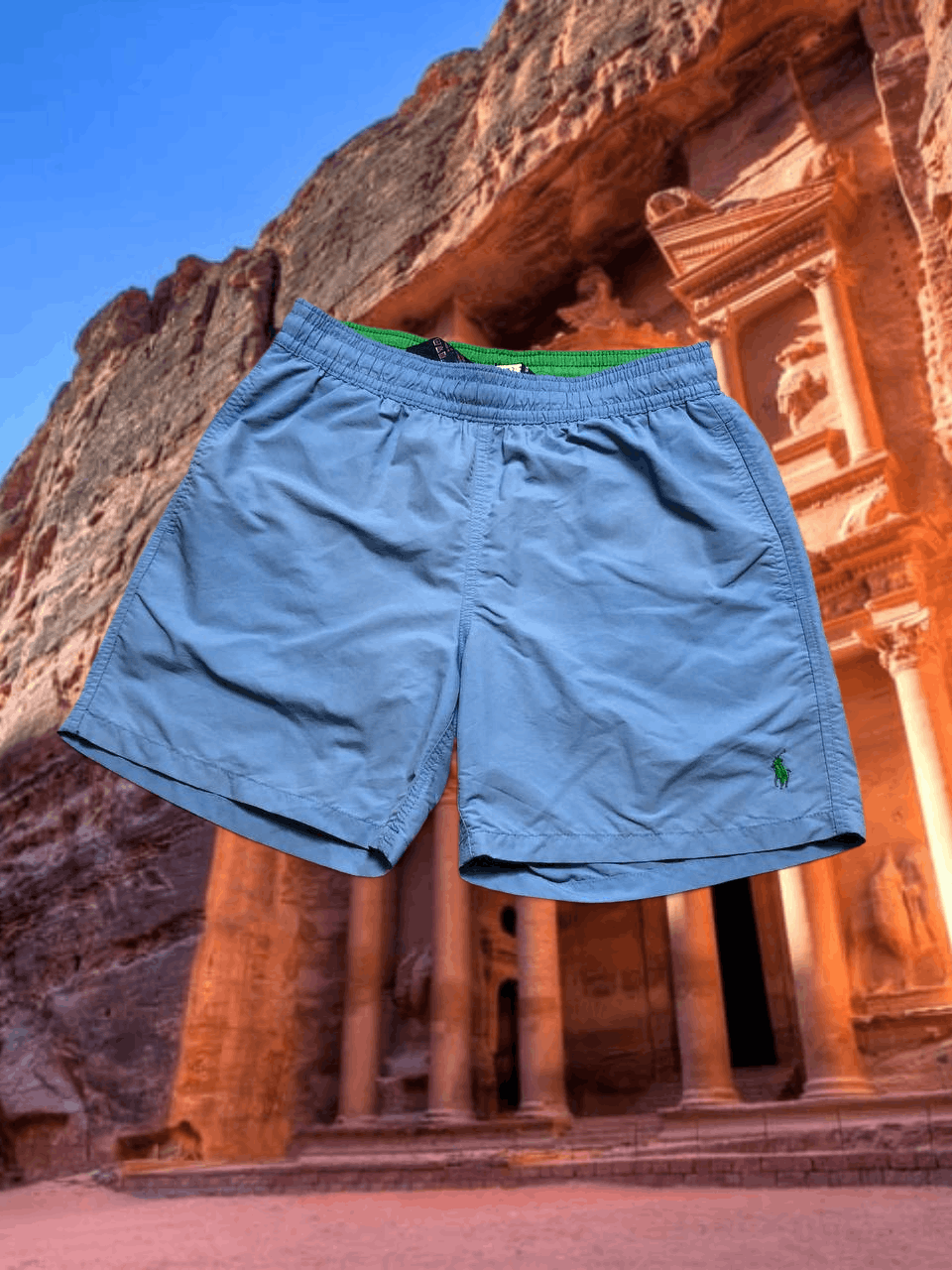 Polo Ralph Lauren Vintage Polo by Ralph Lauren blue shorts Y2K logo Size US 30 / EU 46 - 1 Thumbnail