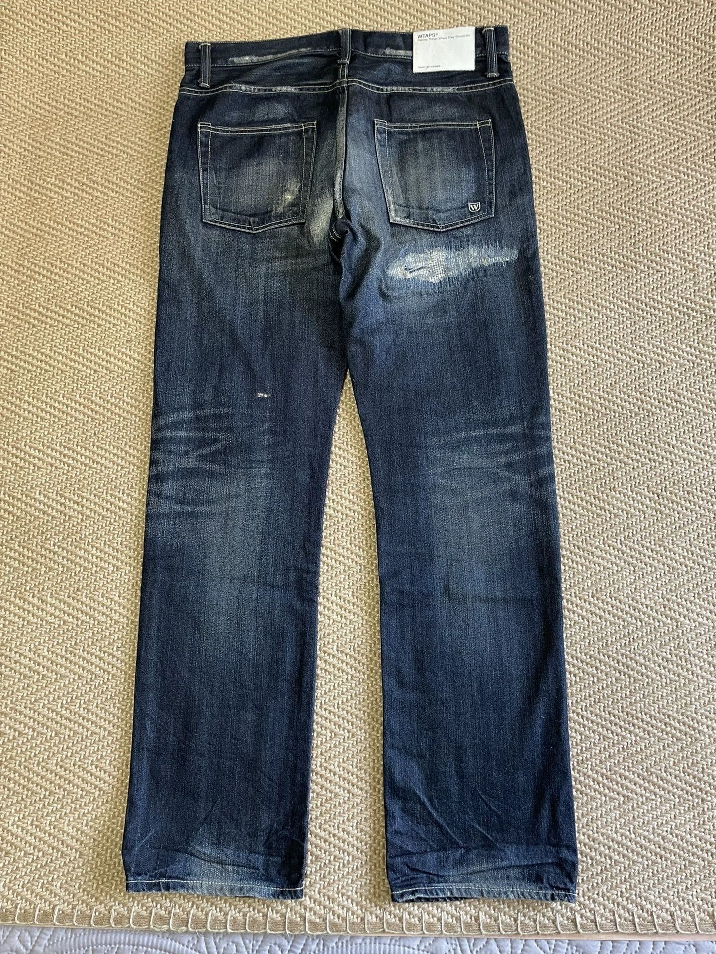 Wtaps Blue Distressed Denim Jeans Size 32 Size US 32 / EU 48 - 2 Thumbnail