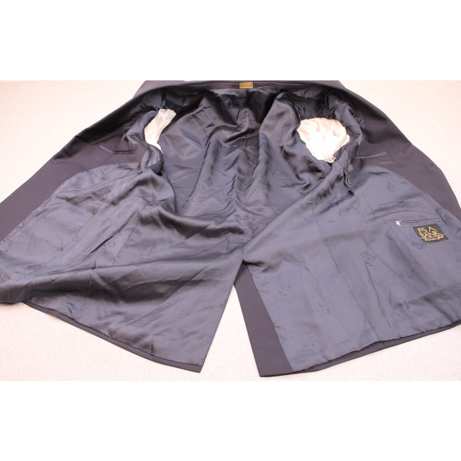 Jos. A. Bank Jos A Bank Blazer Mens 42 Navy Blue Signature Gold Wool Size 42S - 3 Thumbnail