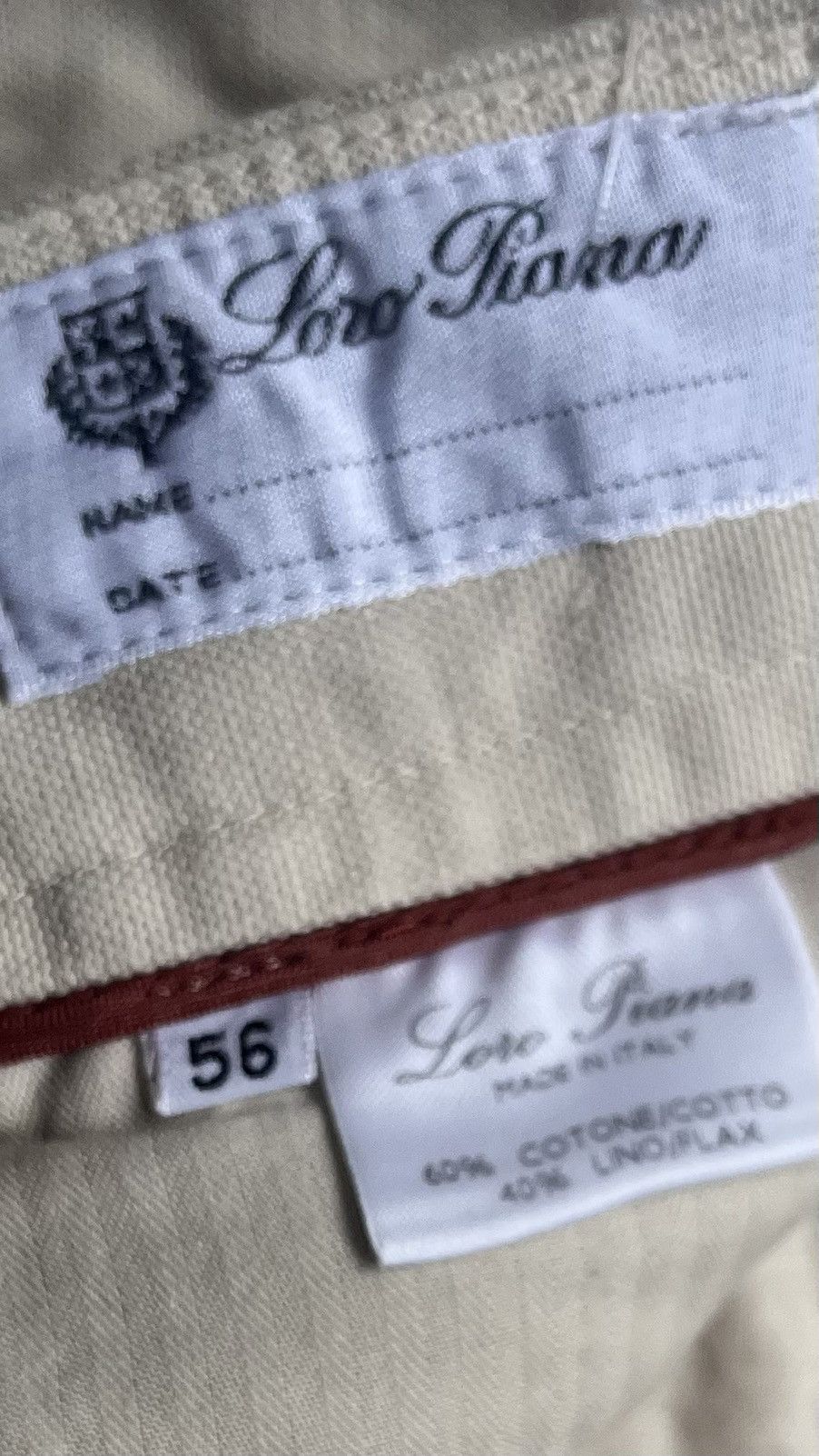 Loro Piana Loro Piana Beige Cotton Mens Shorts Size US 44 / EU 60 - 10 Thumbnail