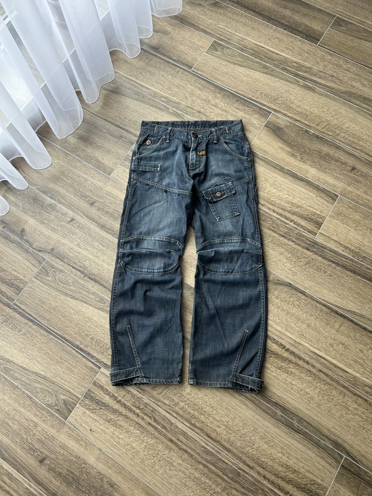 G-Star × Vintage Vintage G Star Raw y2k biker jeans mens rare Size US 32 / EU 48 - 1 Thumbnail