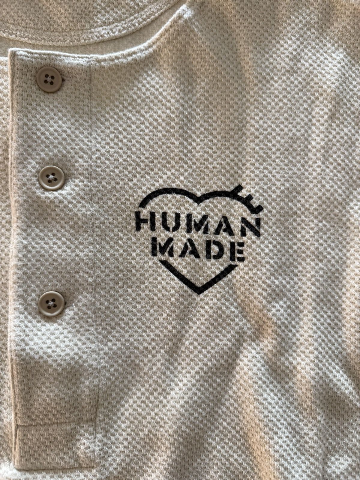 Human Made HENLEY NECK L/S T-SHIRT Size US L / EU 52-54 / 3 - 2 Thumbnail
