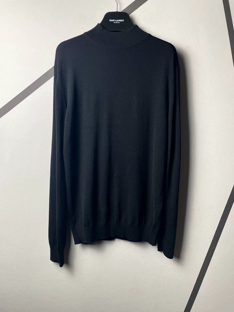 Saint Laurent Paris Saint Laurent SLP Mock Neck Wool Sweater Size US M / EU 48-50 / 2 - 1 Thumbnail