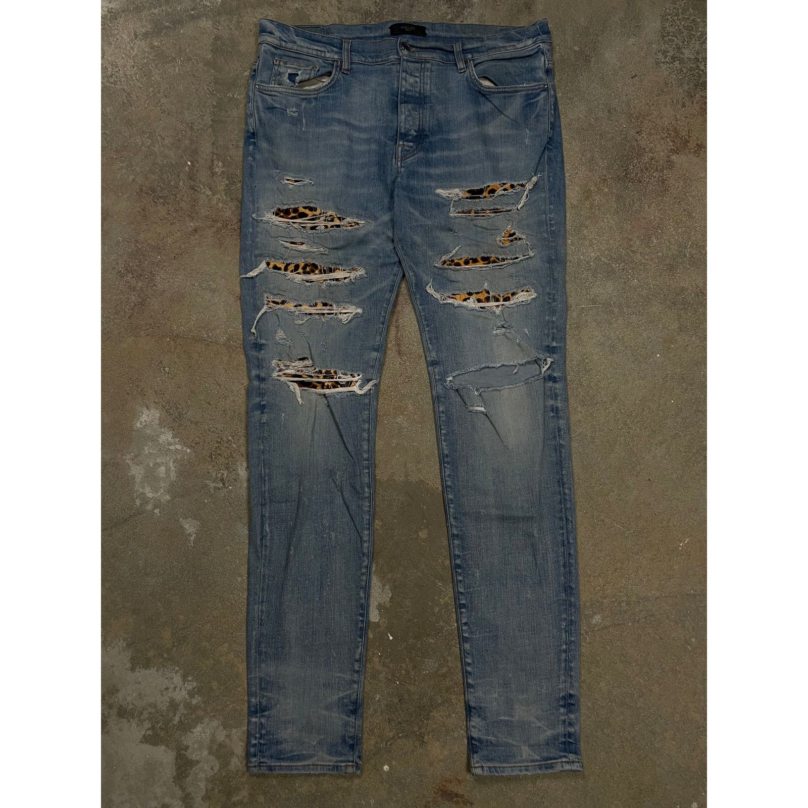 Amiri Amiri Jeans Thrasher Leopard Patch 38 Used Size US 38 / EU 54 - 1 Thumbnail