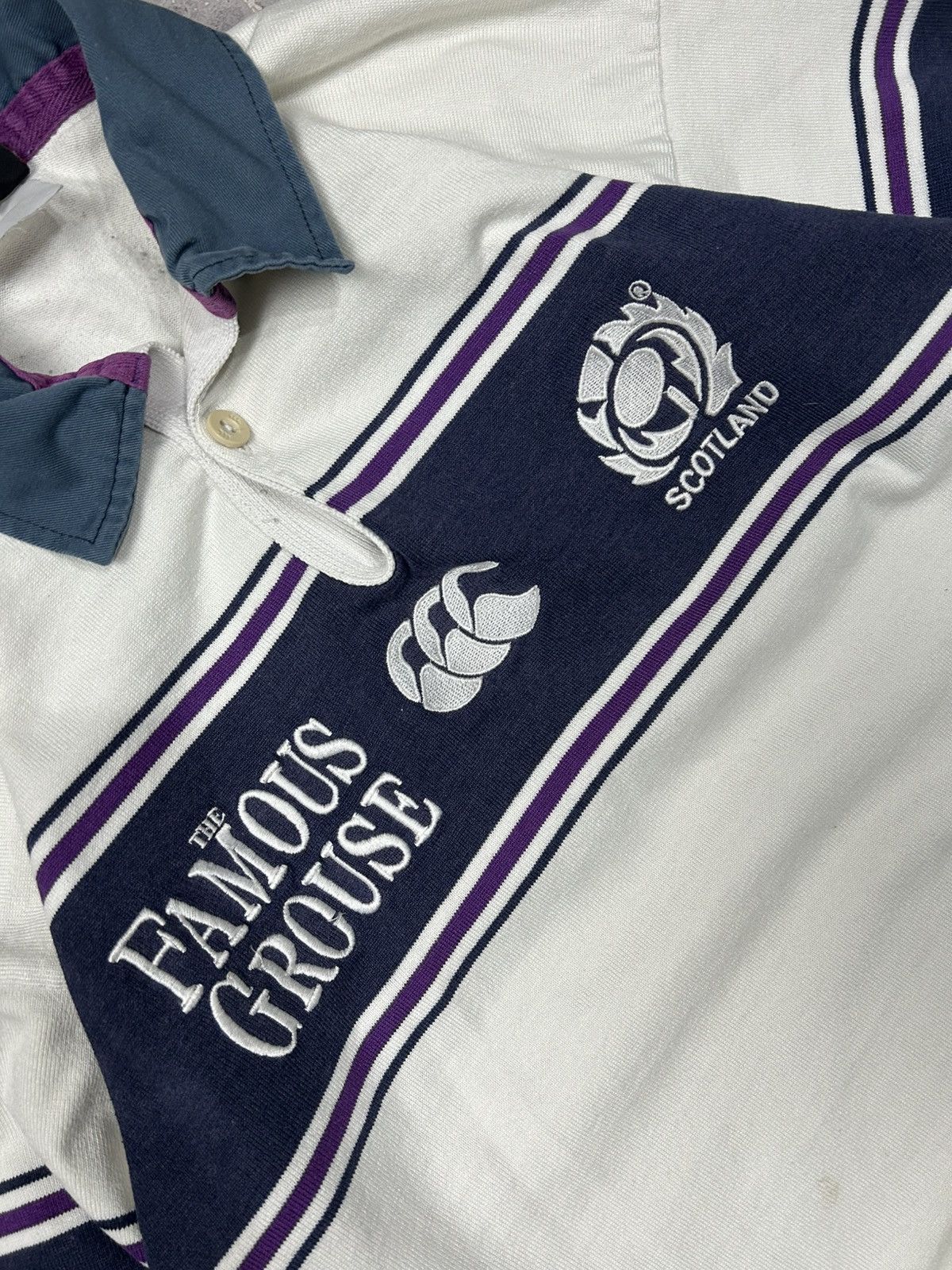 Canterbury of New Zealand Canterbury Scotland Vintage Rare Rugby Jersey Size S M Size US S / EU 44-46 / 1 - 5 Thumbnail