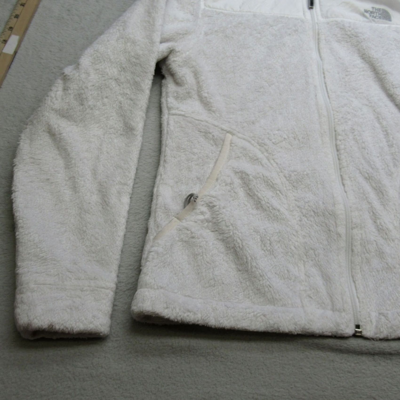 The North Face The North Face Women Small White Fleece Full Zip Jacket Size S / US 4 / IT 40 - 6 Thumbnail