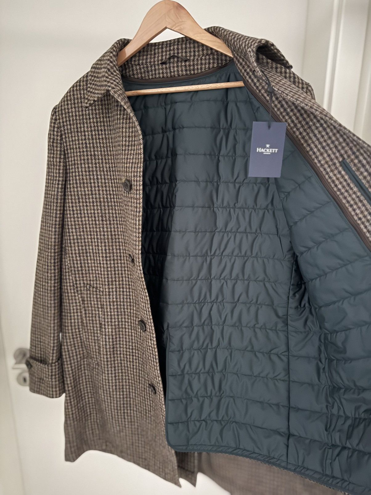 Hackett Hackett London Tweed Gunclub Zip Out Jacket 44R Size US L / EU 52-54 / 3 - 4 Thumbnail