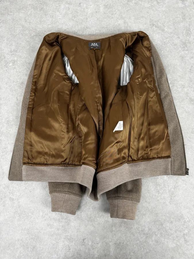 A.P.C. A.P.C. Beige Classy Wool Bomber Jacket Size US M / EU 48-50 / 2 - 7 Thumbnail