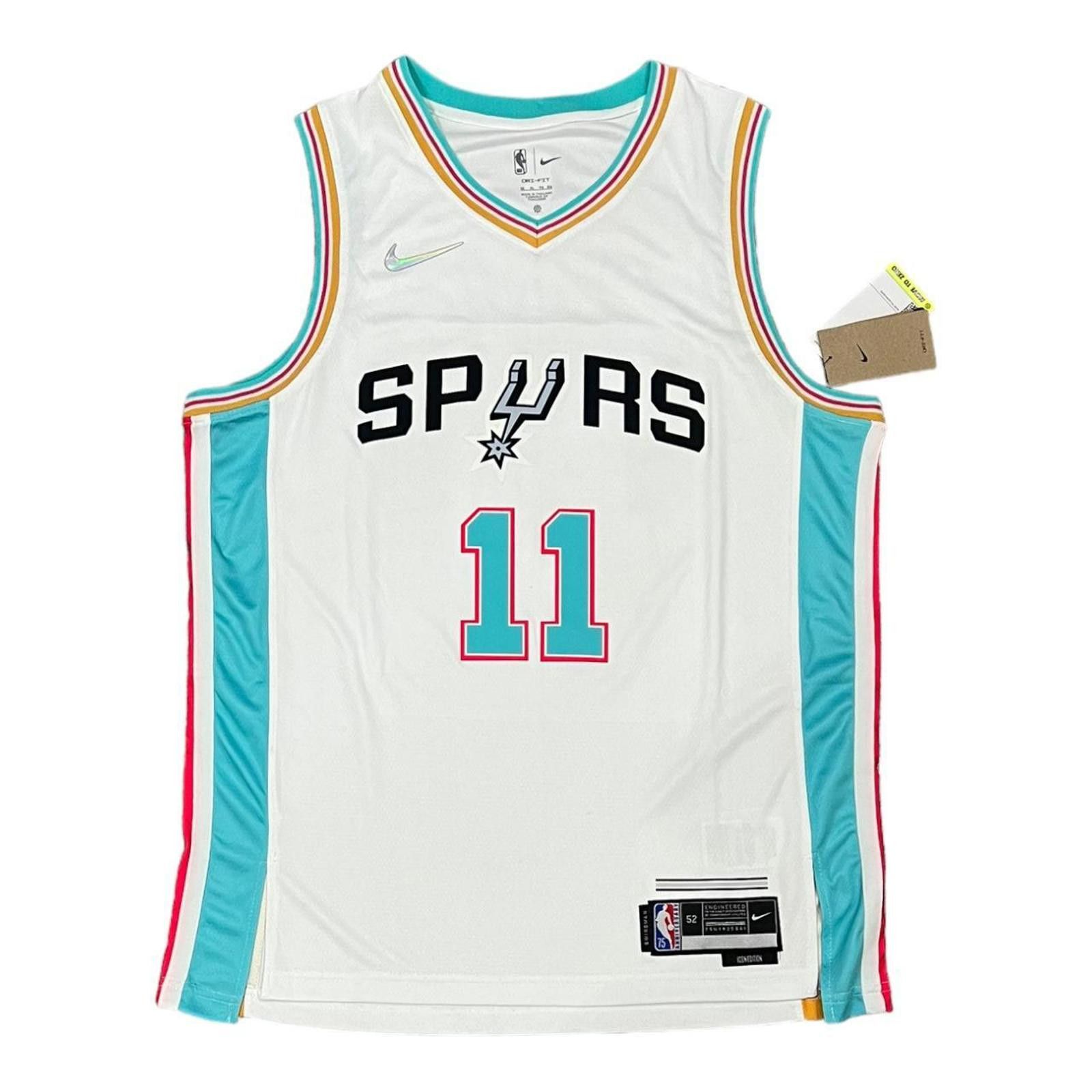 Nike San Antonio Spurs 11 primo 2021 City Edition Nike jersey Size US XL / EU 56 / 4 - 1 Thumbnail