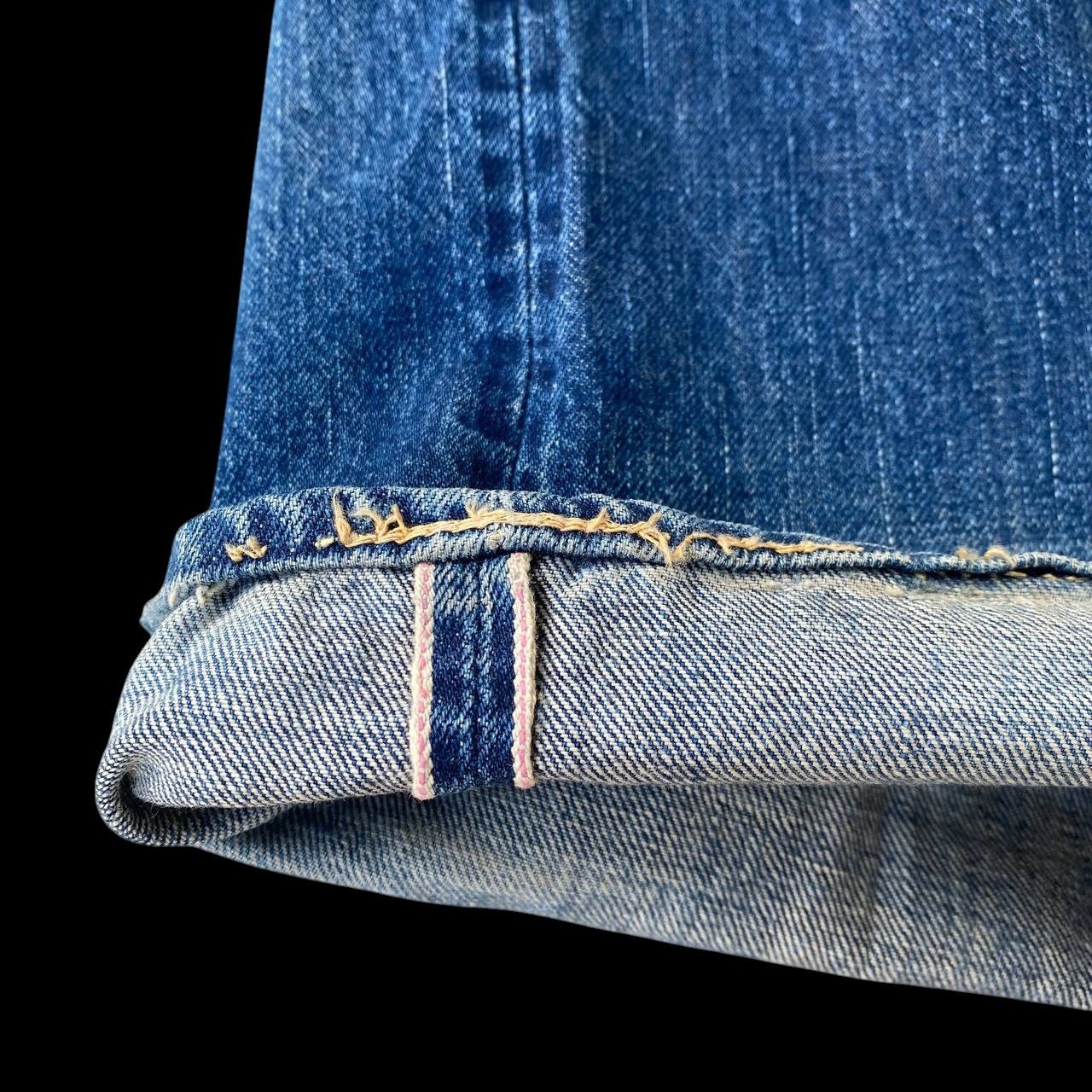 Sugar Cane Vintage Sugar Cane Lot 902 Selvedge Grunge Frayed StarPrint Size US 31 - 8 Thumbnail