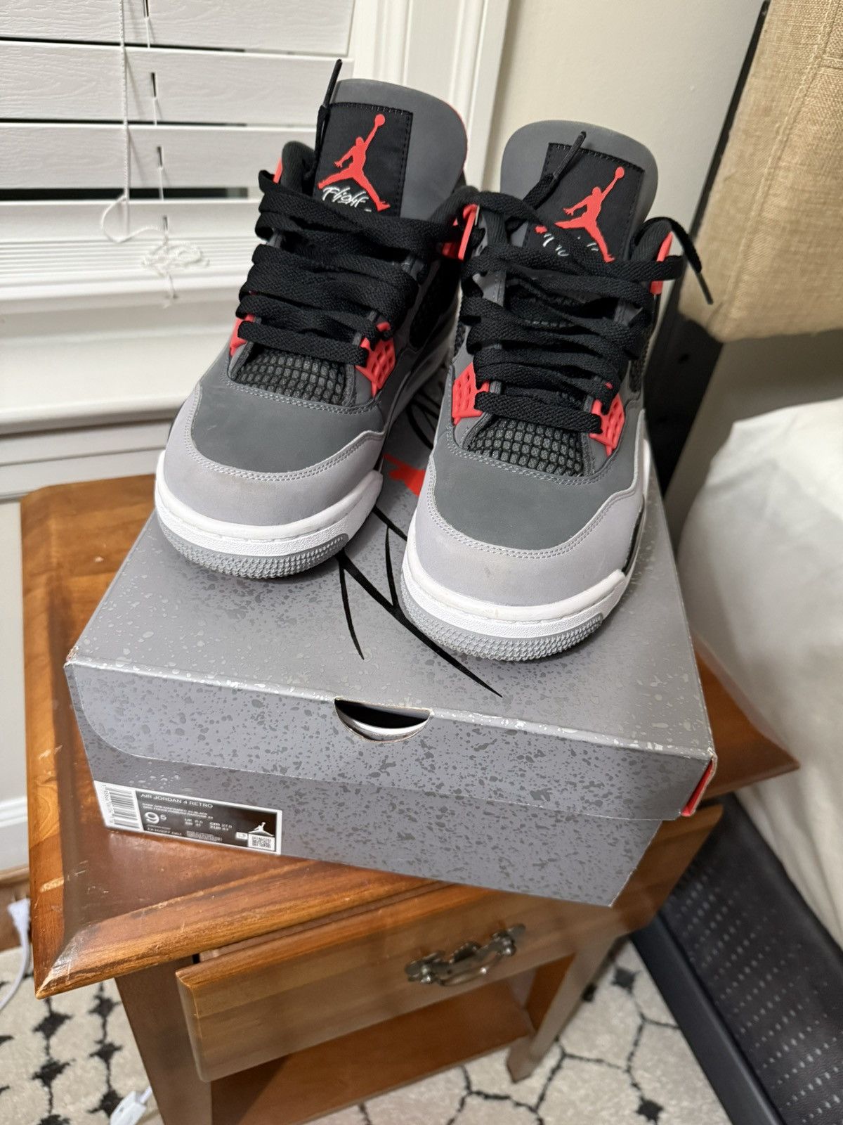 Jordan Brand Jordan Retro 4 Infrared Size US 9.5 / EU 42-43 - 5 Thumbnail