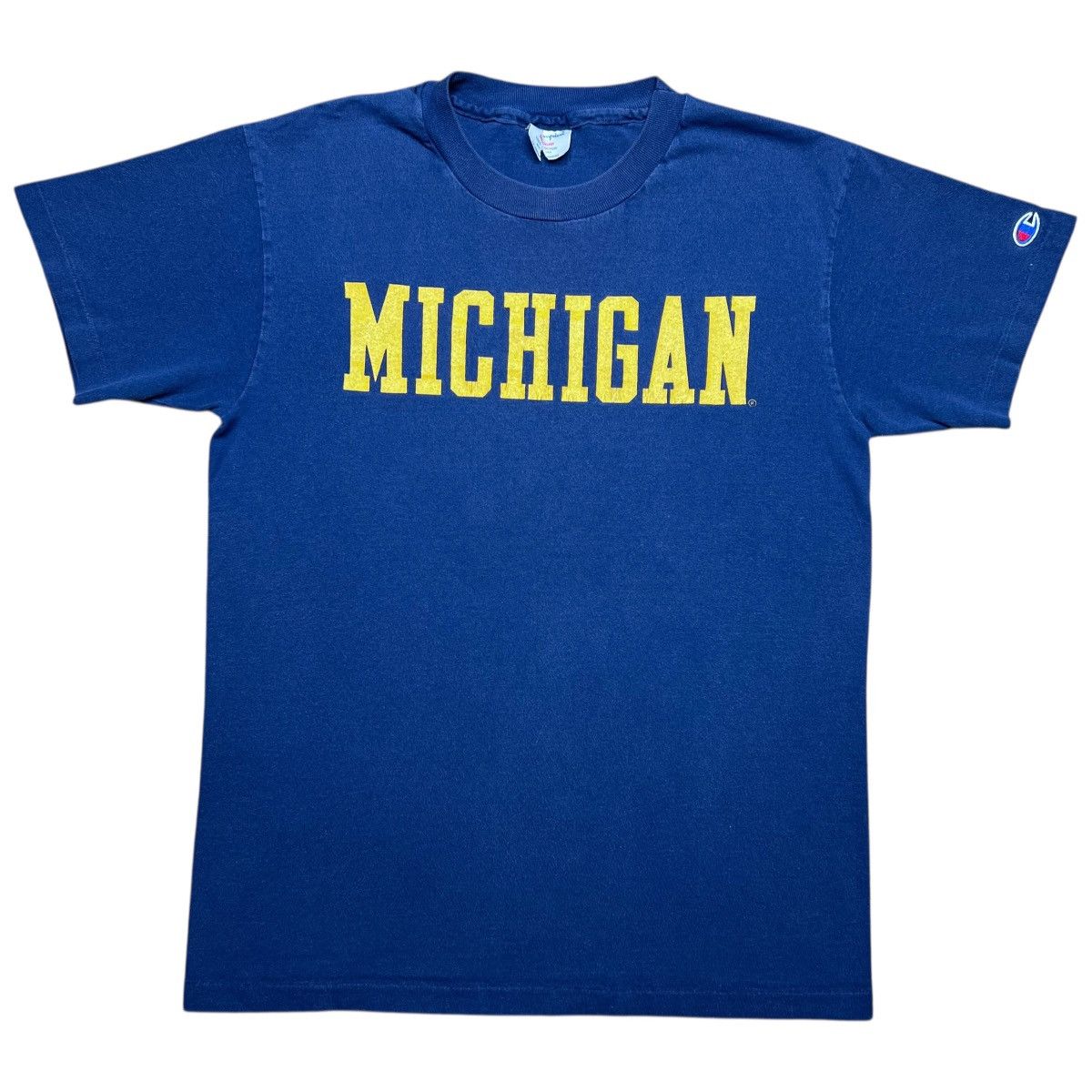 Champion Vintage 90s NCAA Michigan Wolverines Champion Spell Out Tee Size US M / EU 48-50 / 2 - 1 Thumbnail