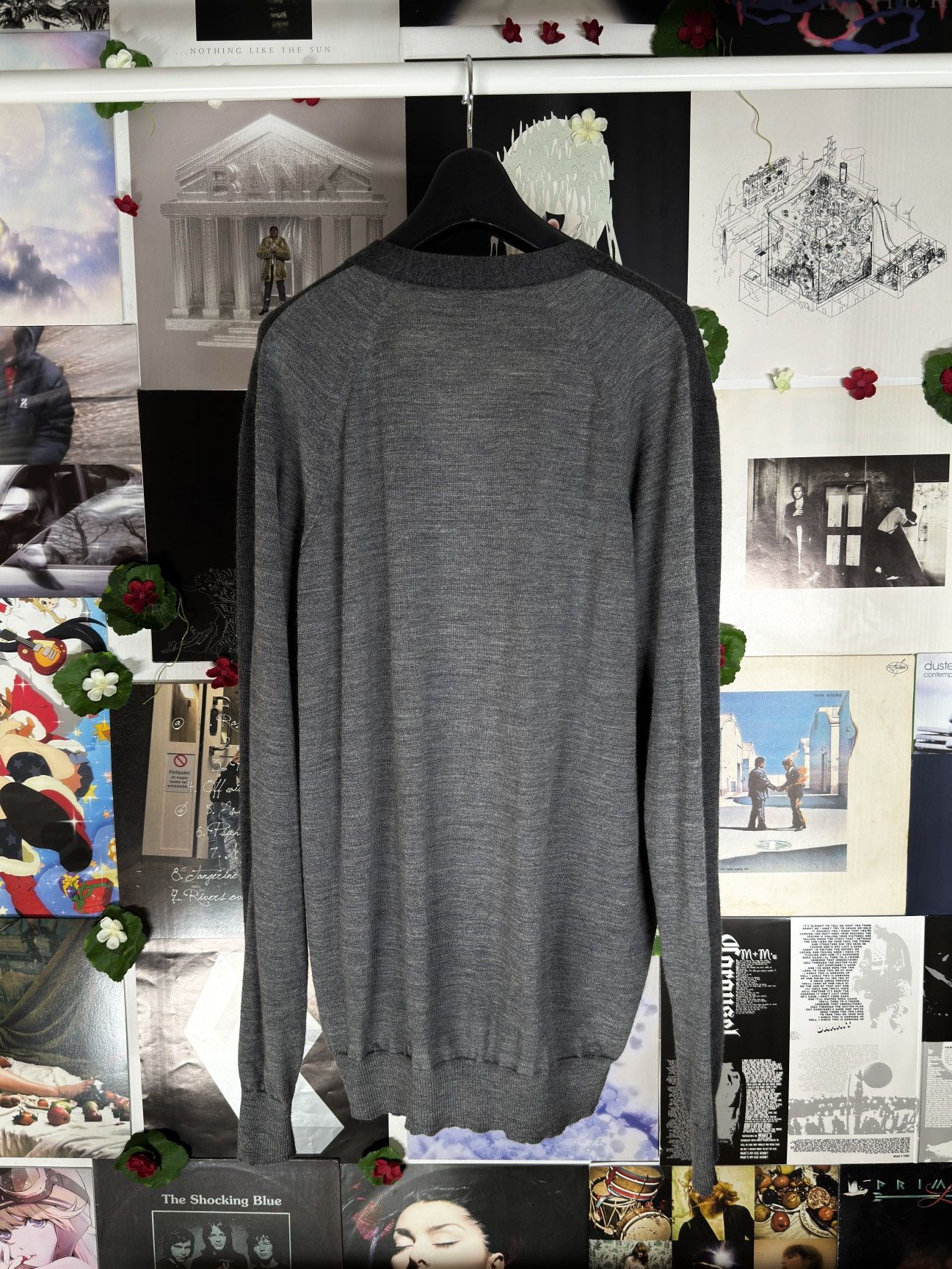 Undercover Sample AW11 "Mirror" Merino Wool Two Tone Cardigan Size US M / EU 48-50 / 2 - 2 Thumbnail