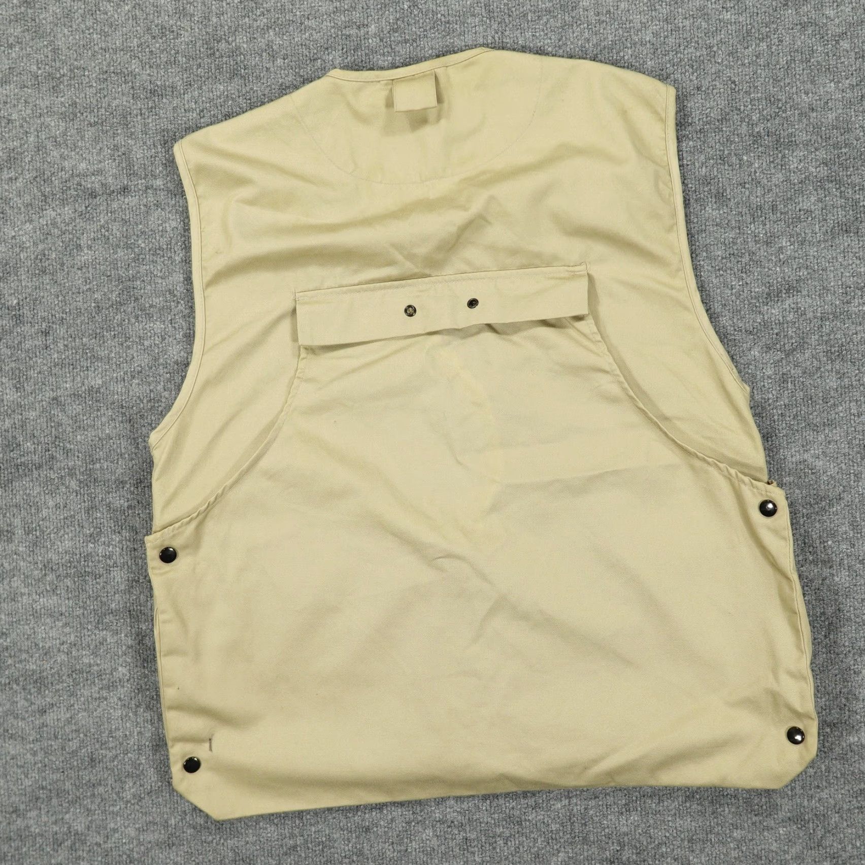 Vintage Master Sportsman Vest Mens Large Khaki Hunting Shooting Zip Game Pouch Pockets Size US L / EU 52-54 / 3 - 6 Thumbnail