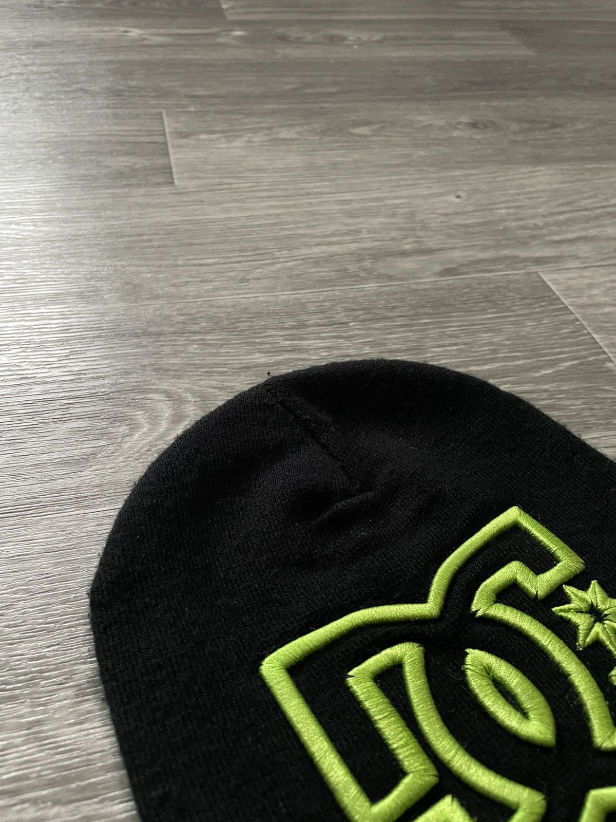 DC Vintage DC Big Logo Skateboarding Style Black Beanie Hat Size ONE SIZE - 4 Thumbnail