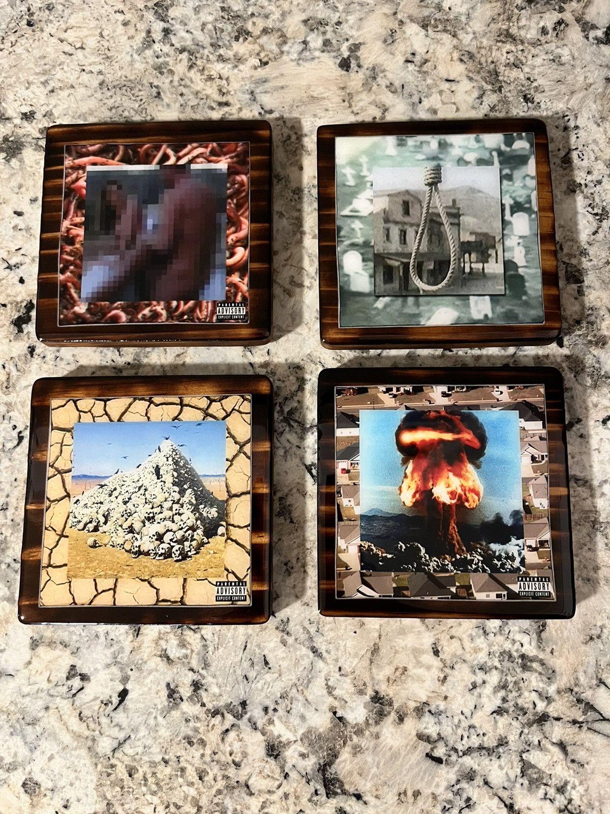 Other Suicideboys drink coasters (4pc set) Size ONE SIZE - 4 Thumbnail