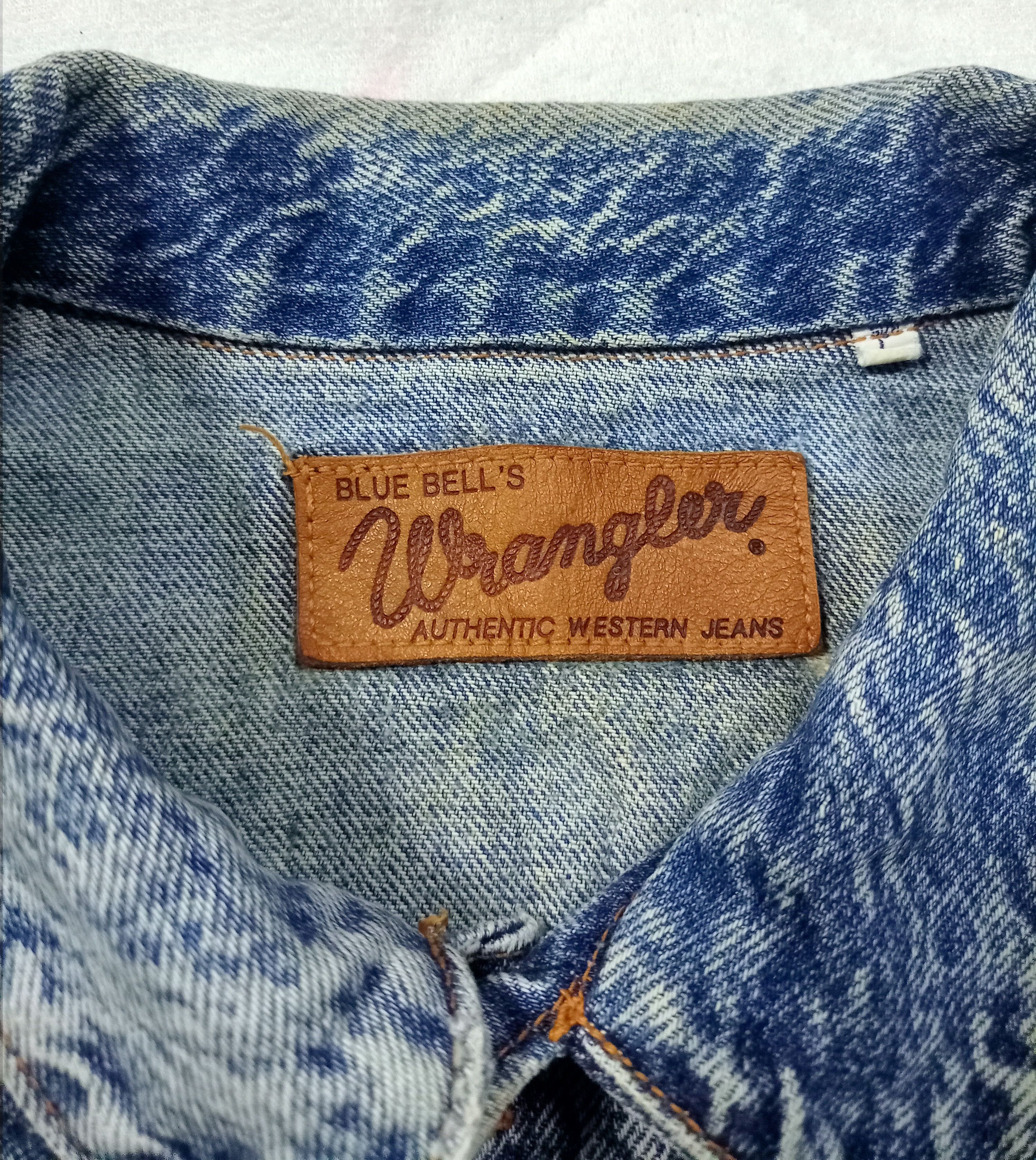 Vintage × Wrangler Vintage 🔥 Wrangler Blue Bells Denim Jacket Size US L / EU 52-54 / 3 - 3 Thumbnail