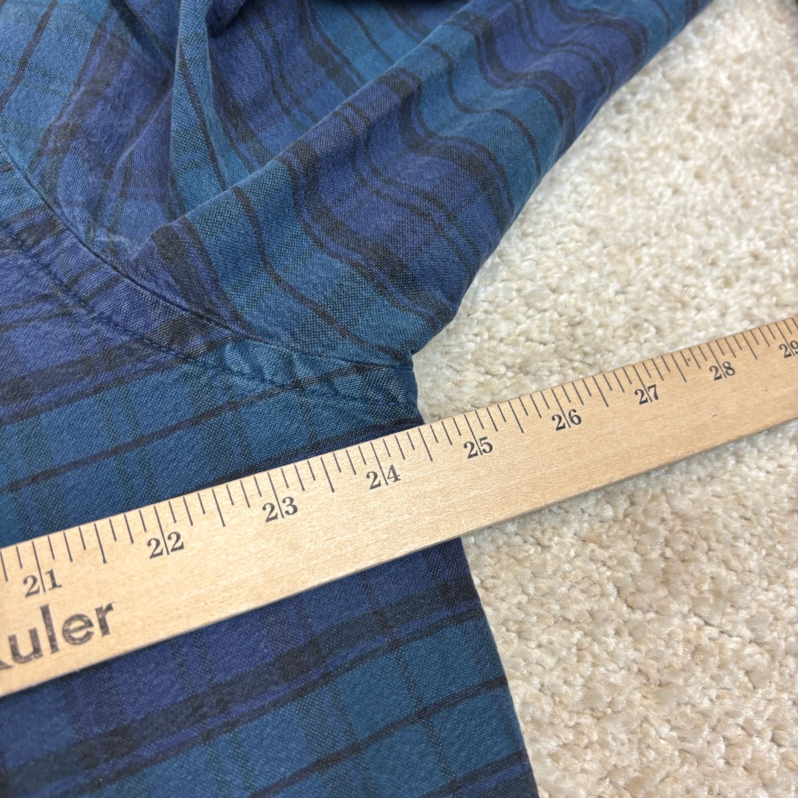 Todd Snyder Todd Snyder One Pocket Blue Plaid Flannel Shirt Men's XL Size US XL / EU 56 / 4 - 5 Thumbnail