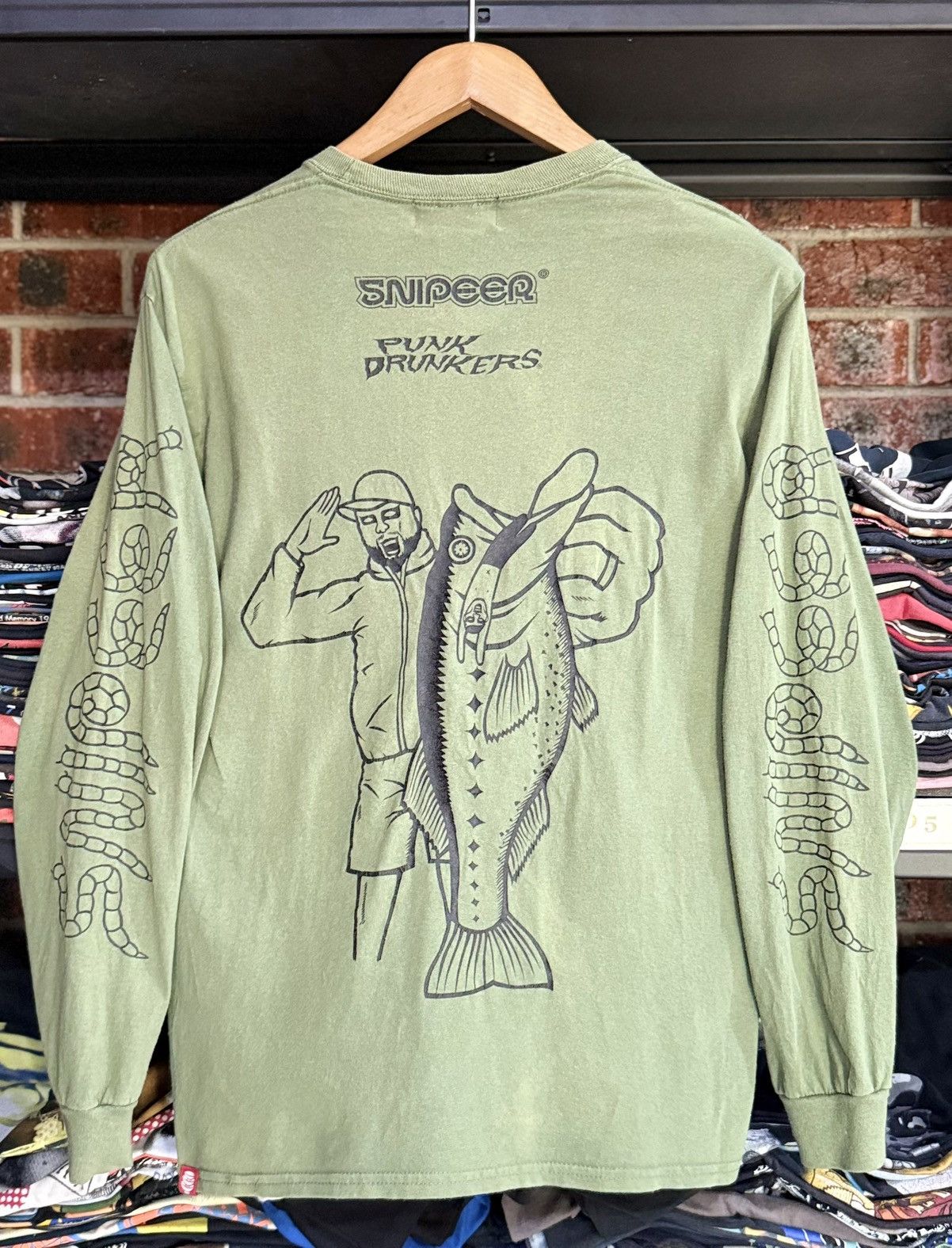 Japanese Brand × Optic Gaming × Vintage Vintage Snipeer Punk Drunkers Faded Japan Tee Size US M / EU 48-50 / 2 - 1 Thumbnail