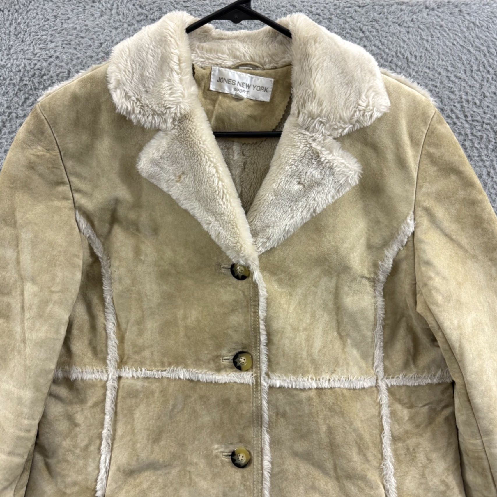 Jones New York VINTAGE Jones New York Coat Womens Small Brown Leather Suede 90s Sport Outdoor Fashion Bohemian Retro 90s City Designer Mens Womens Boys Girls Size S / US 4 / IT 40 - 3 Thumbnail