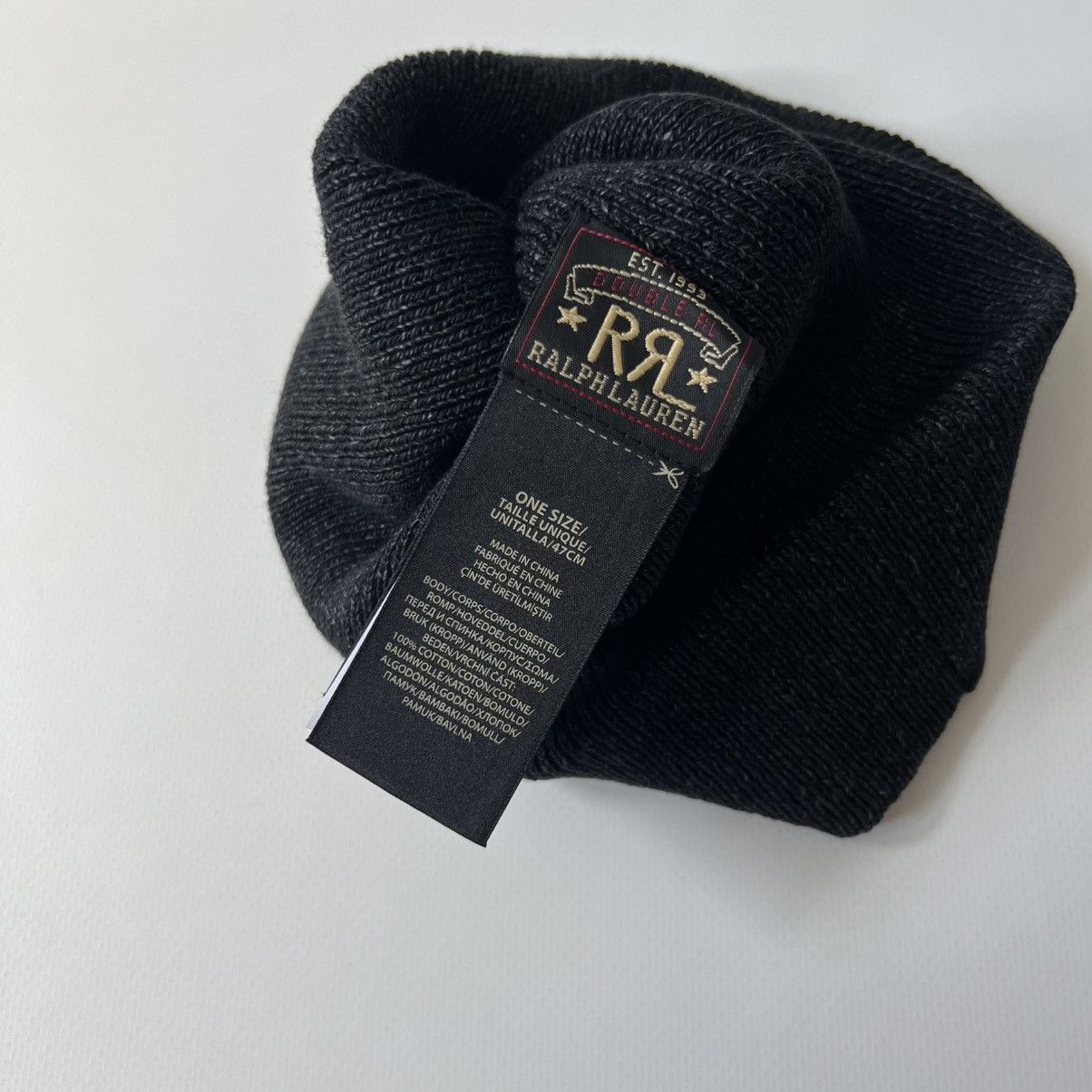 RRL Ralph Lauren Double Ralph Lauren Rib-Knit Cotton Watch Cap Size ONE SIZE - 3 Thumbnail