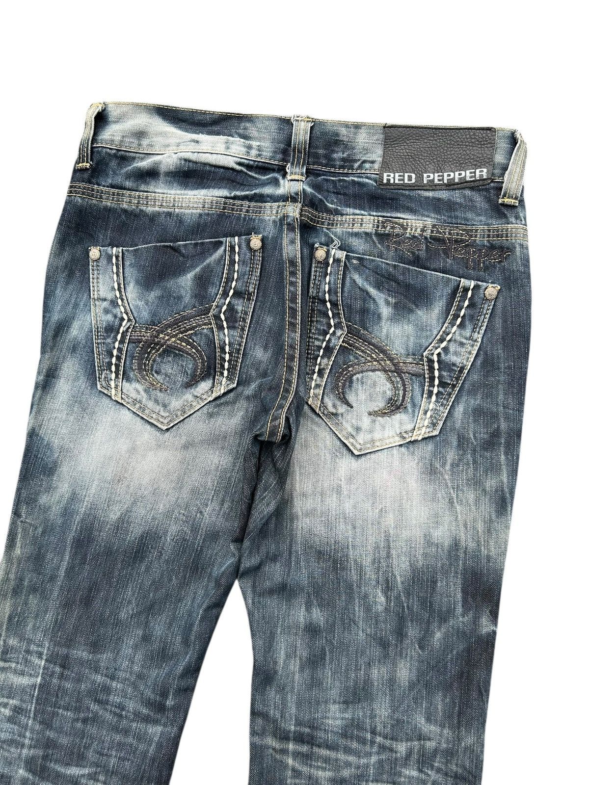 Kapital RED PEPPER JAPANESE DISTRESSED DENIM JEANS Size US 34 / EU 50 - 11 Thumbnail