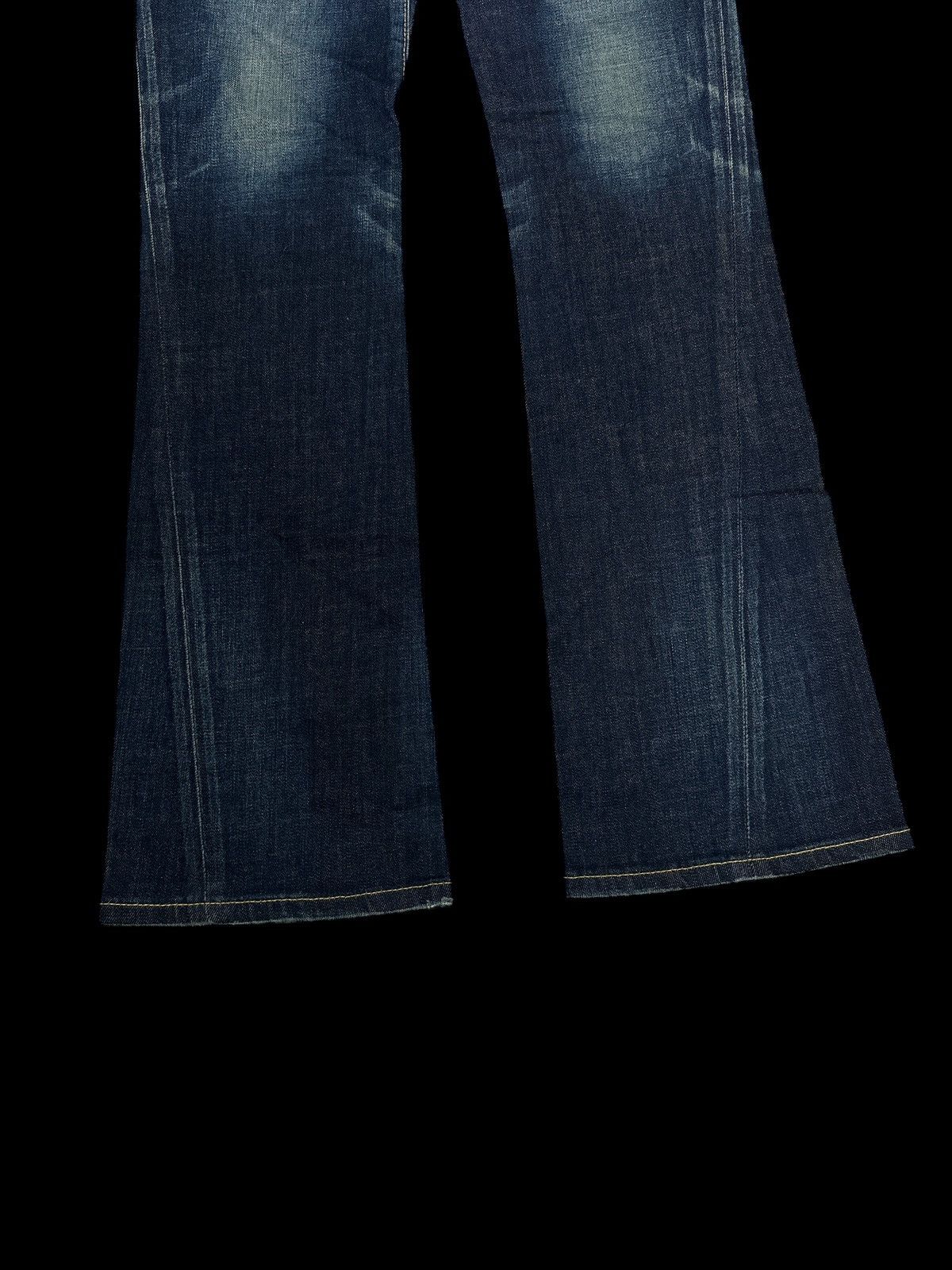 Kapital Flare 💥 Vintage 9os Edwin Blue Trip Twist Leg 💥❗️ Size US 28 / EU 44 - 7 Thumbnail