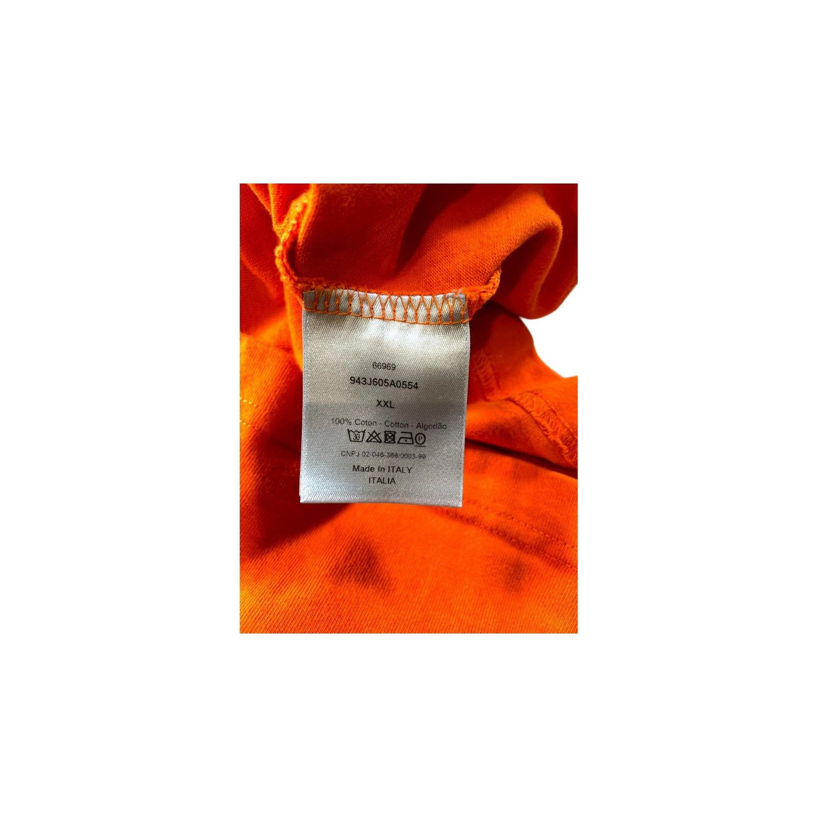 Dior Dior "CD Logo" Orange Tee Size US XXL / EU 58 / 5 - 4 Thumbnail