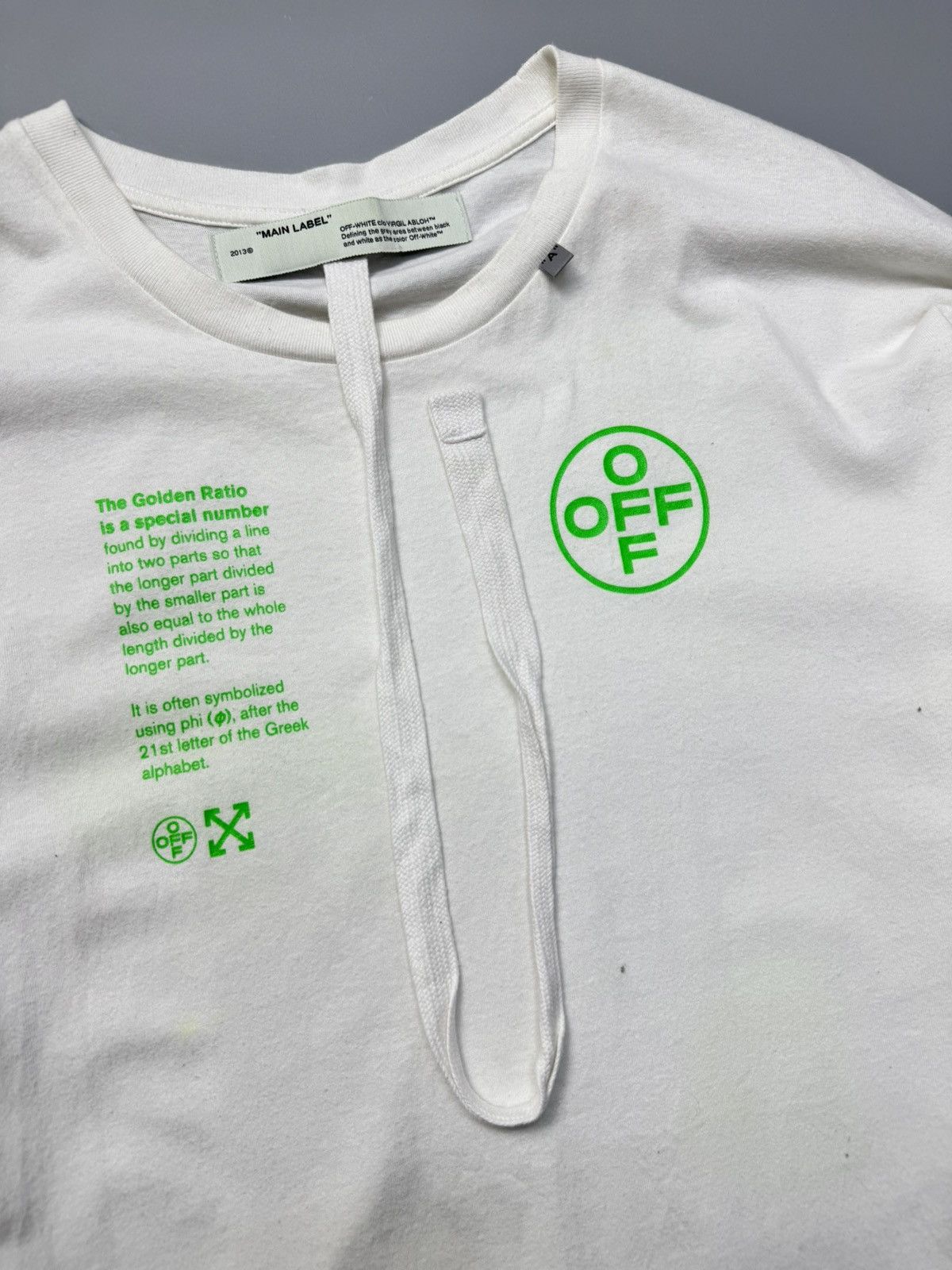 Off-White SS18 Off-White 'Golden Ratio' L/Sleeve Tshirts Size US L / EU 52-54 / 3 - 4 Thumbnail