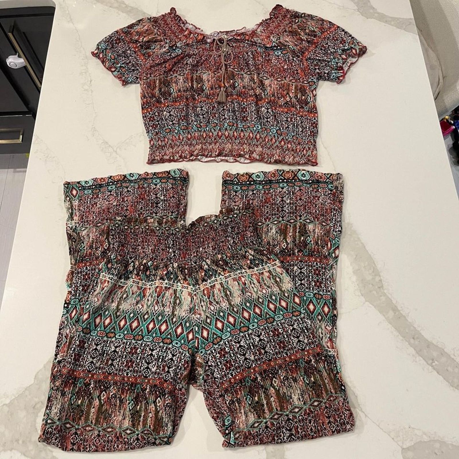 American Rag American Rag Cie Boho Smocked Matching Set Women's Small Size S / US 4 / IT 40 - 1 Thumbnail